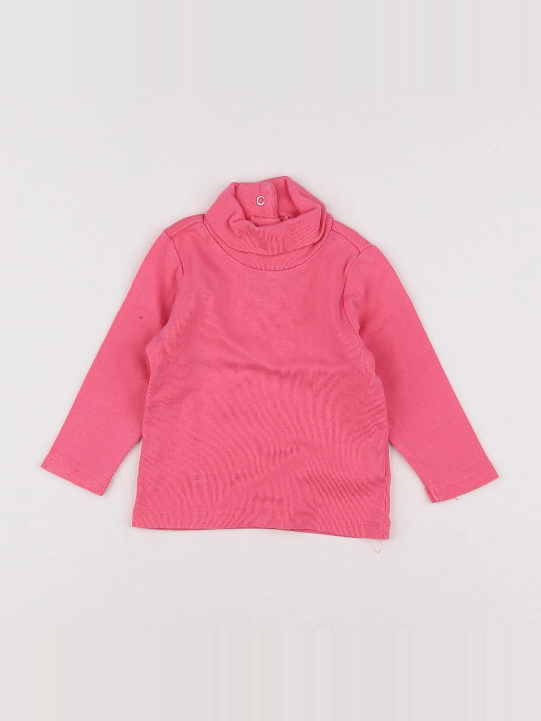 Vertbaudet - sous-pull rose - 6 mois