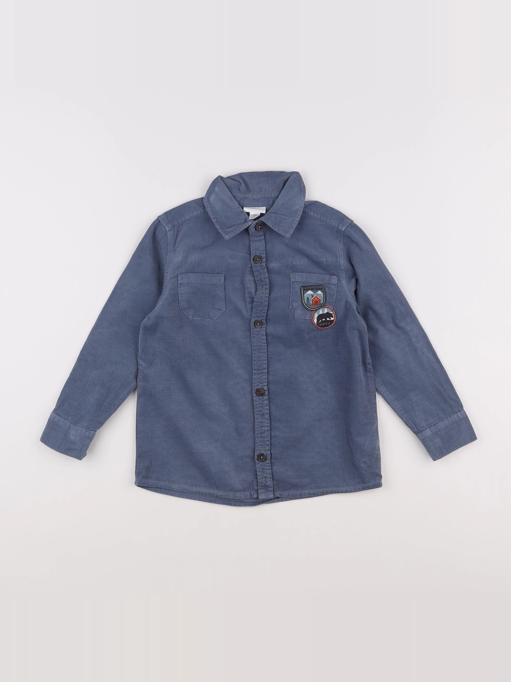 Vertbaudet - chemise gris - 5 ans