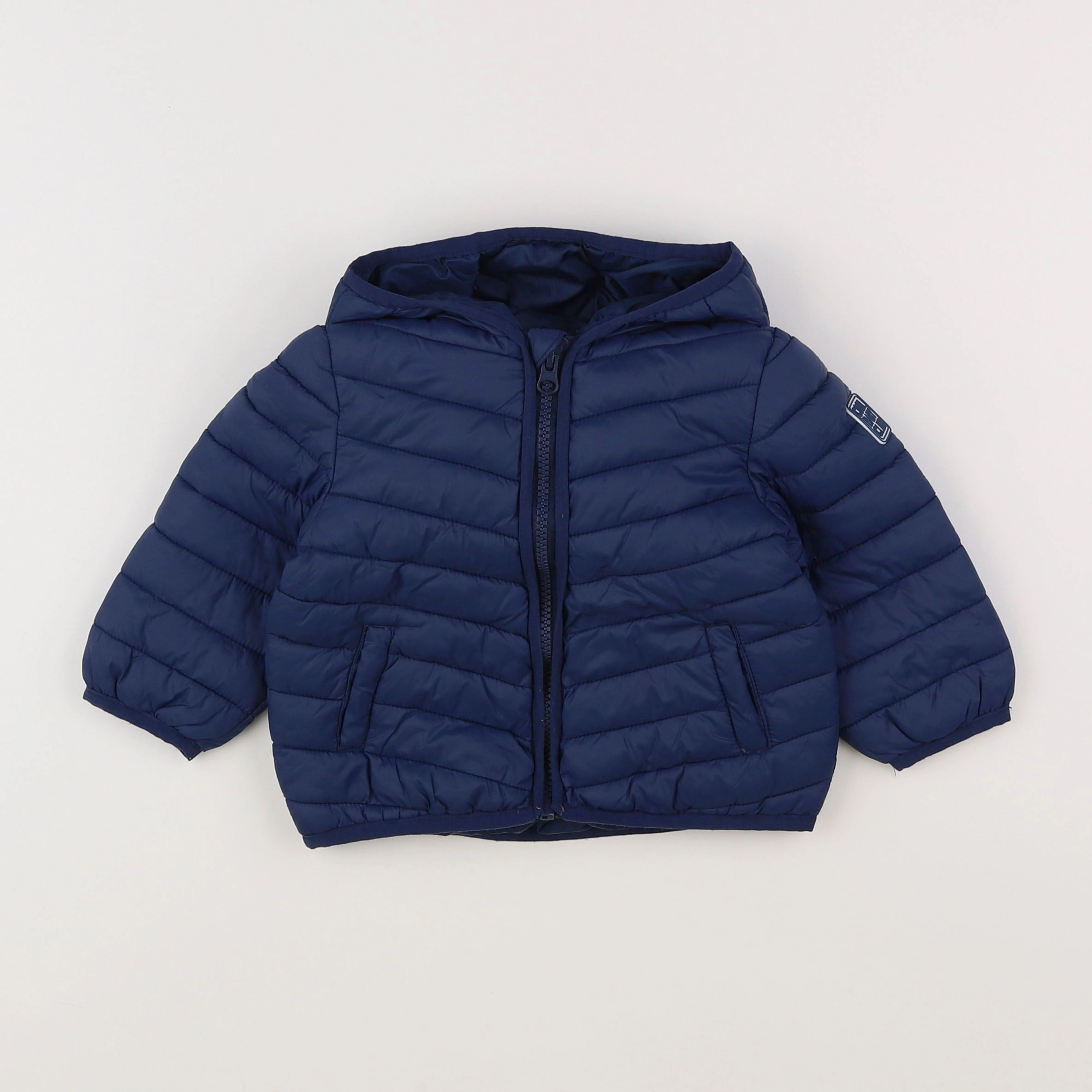 Vertbaudet - doudoune bleu - 12 mois