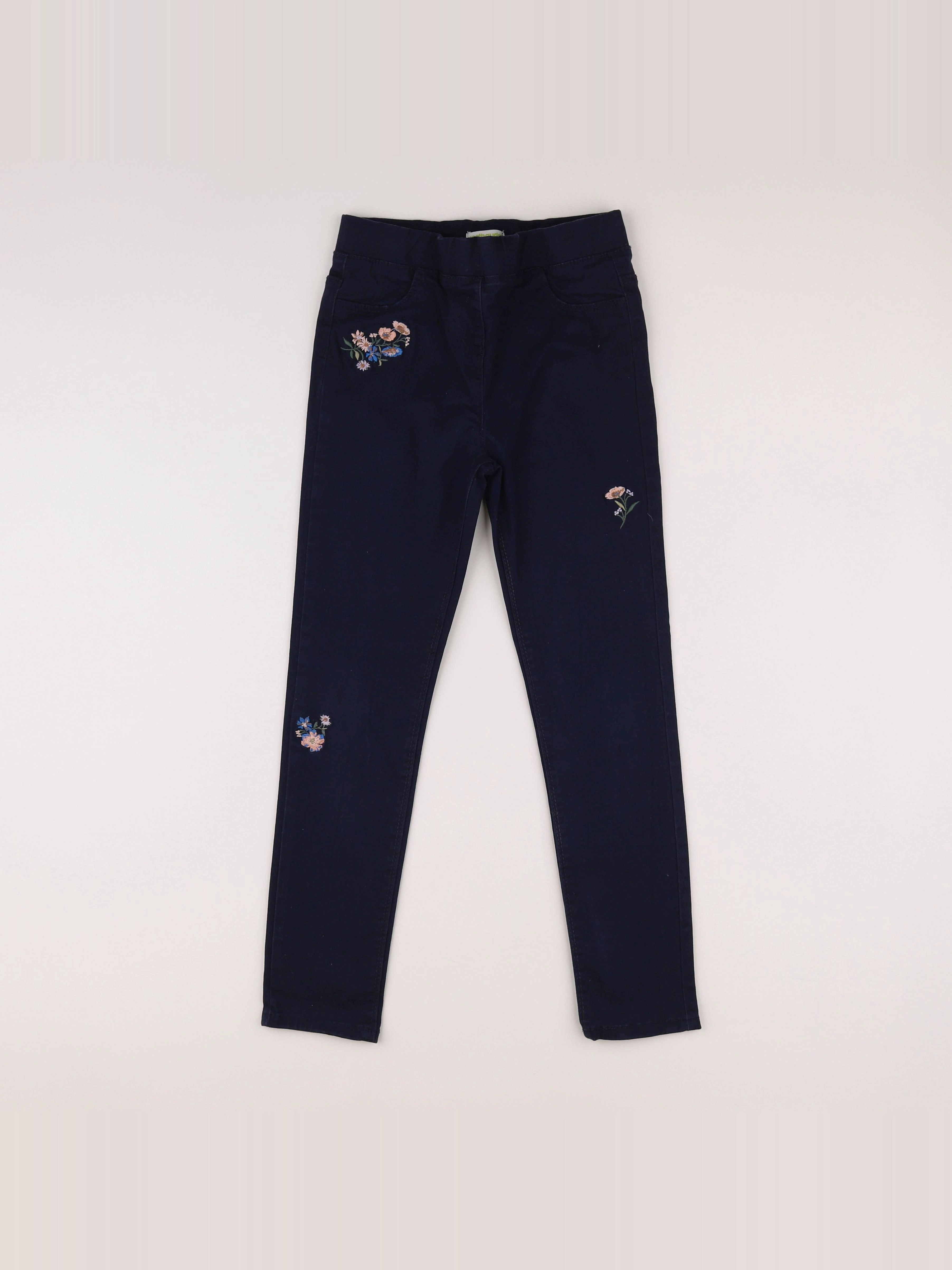 Vertbaudet - pantalon bleu - 9 ans