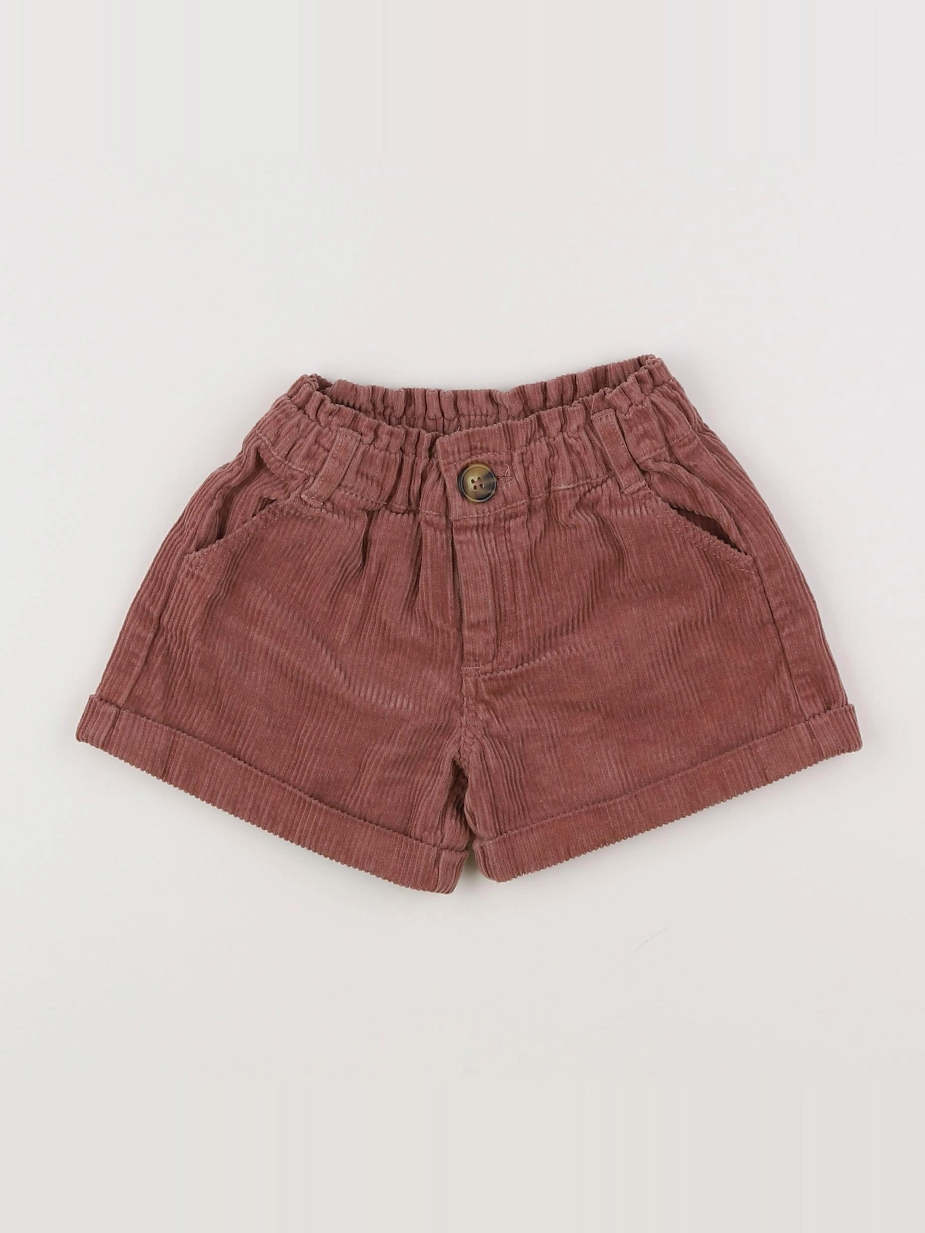 Vertbaudet - short marron - 2 ans