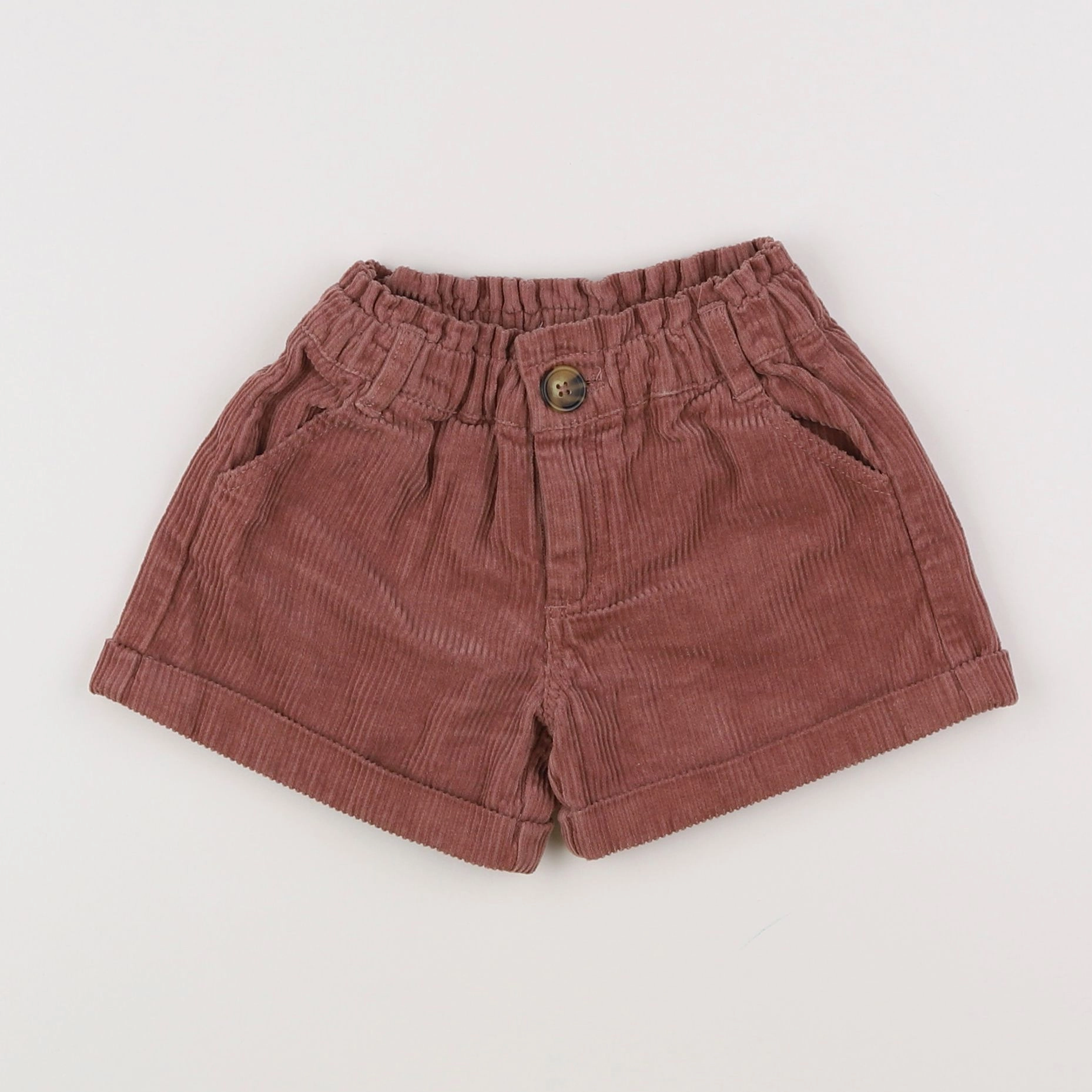 Vertbaudet - short marron - 2 ans