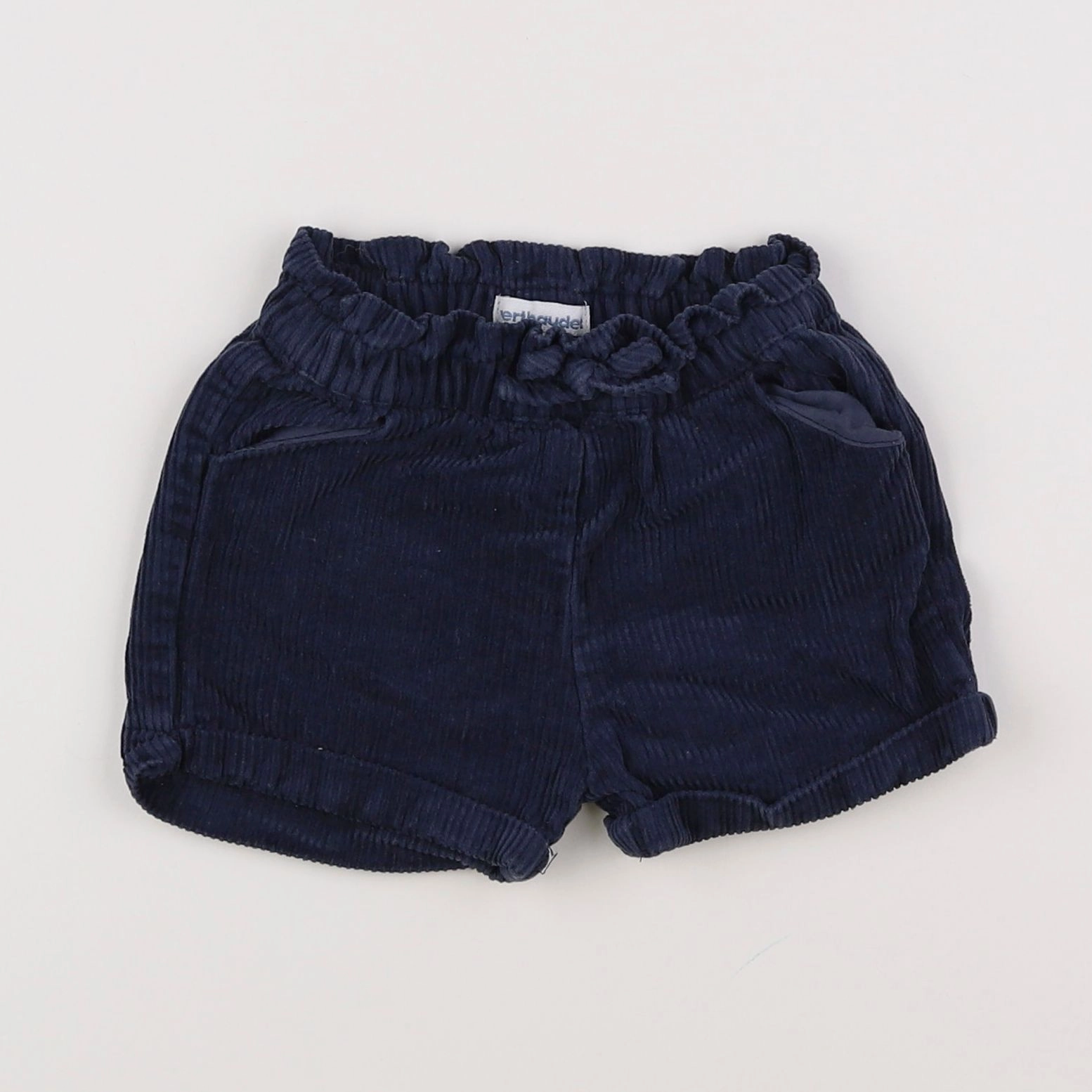 Vertbaudet - short bleu - 12 mois