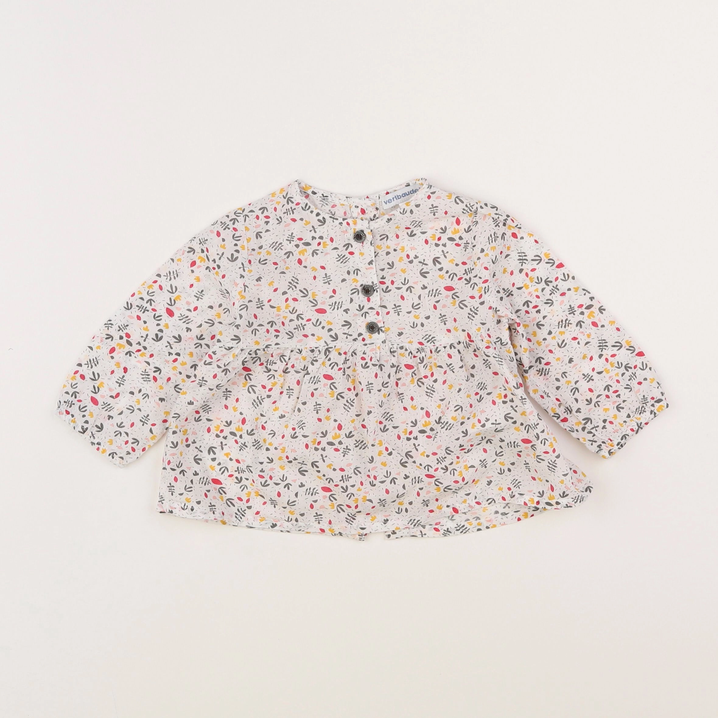 Vertbaudet - blouse multicolore - 6 mois