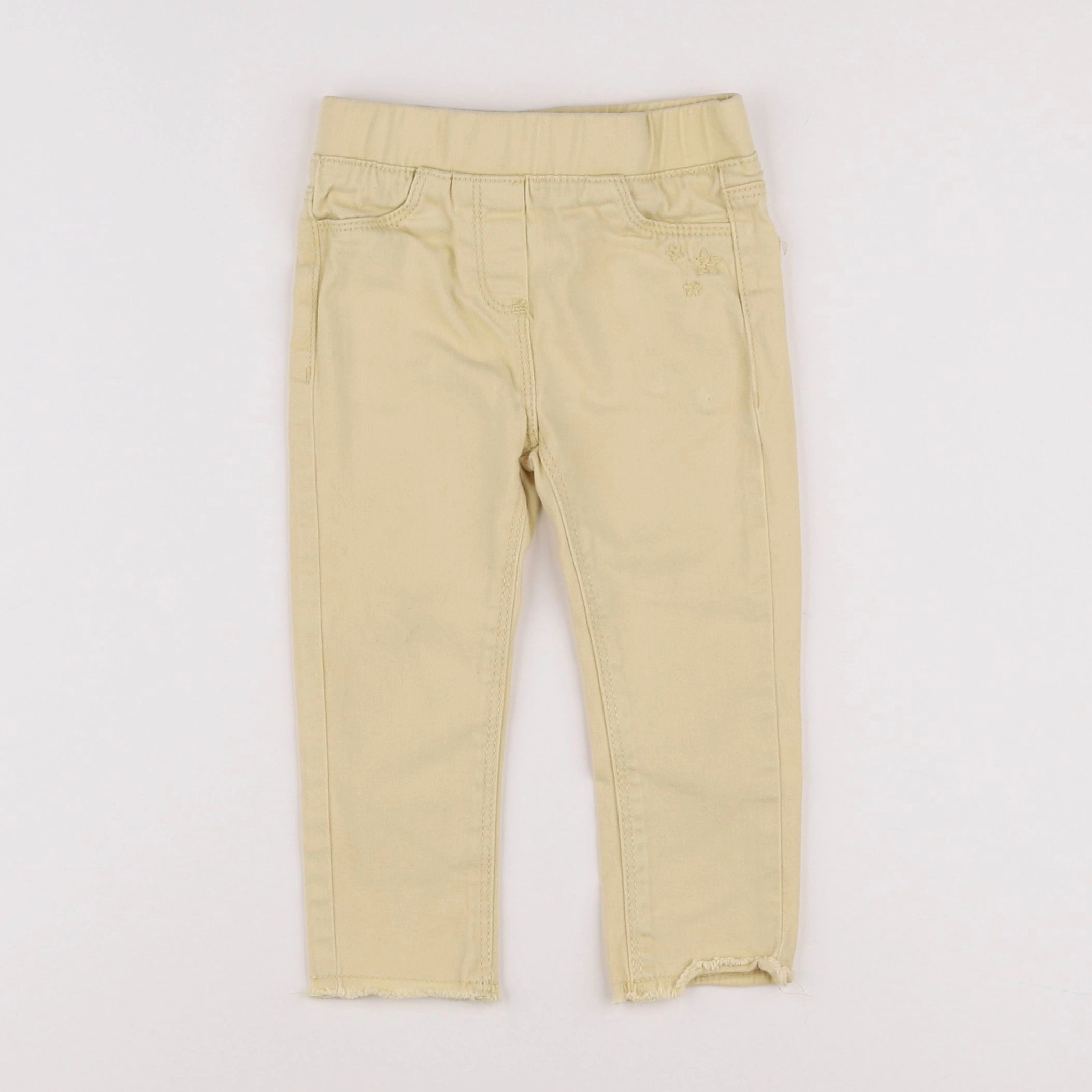 Vertbaudet - jegging jaune - 2 ans