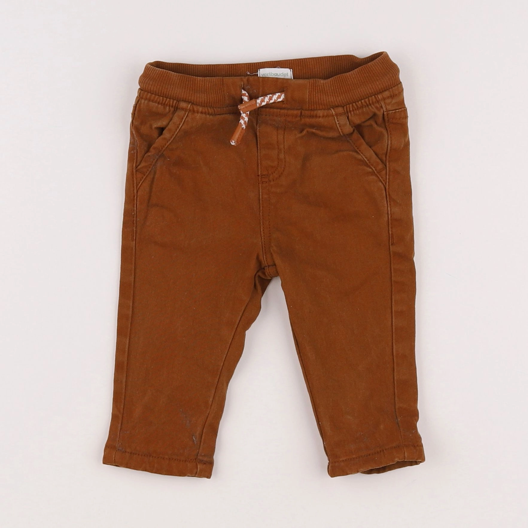 Vertbaudet - pantalon marron - 6 mois
