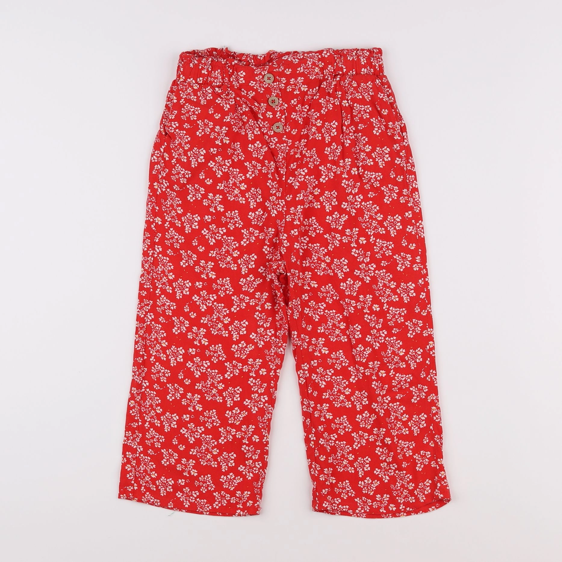Vertbaudet - pantalon rouge - 9 ans