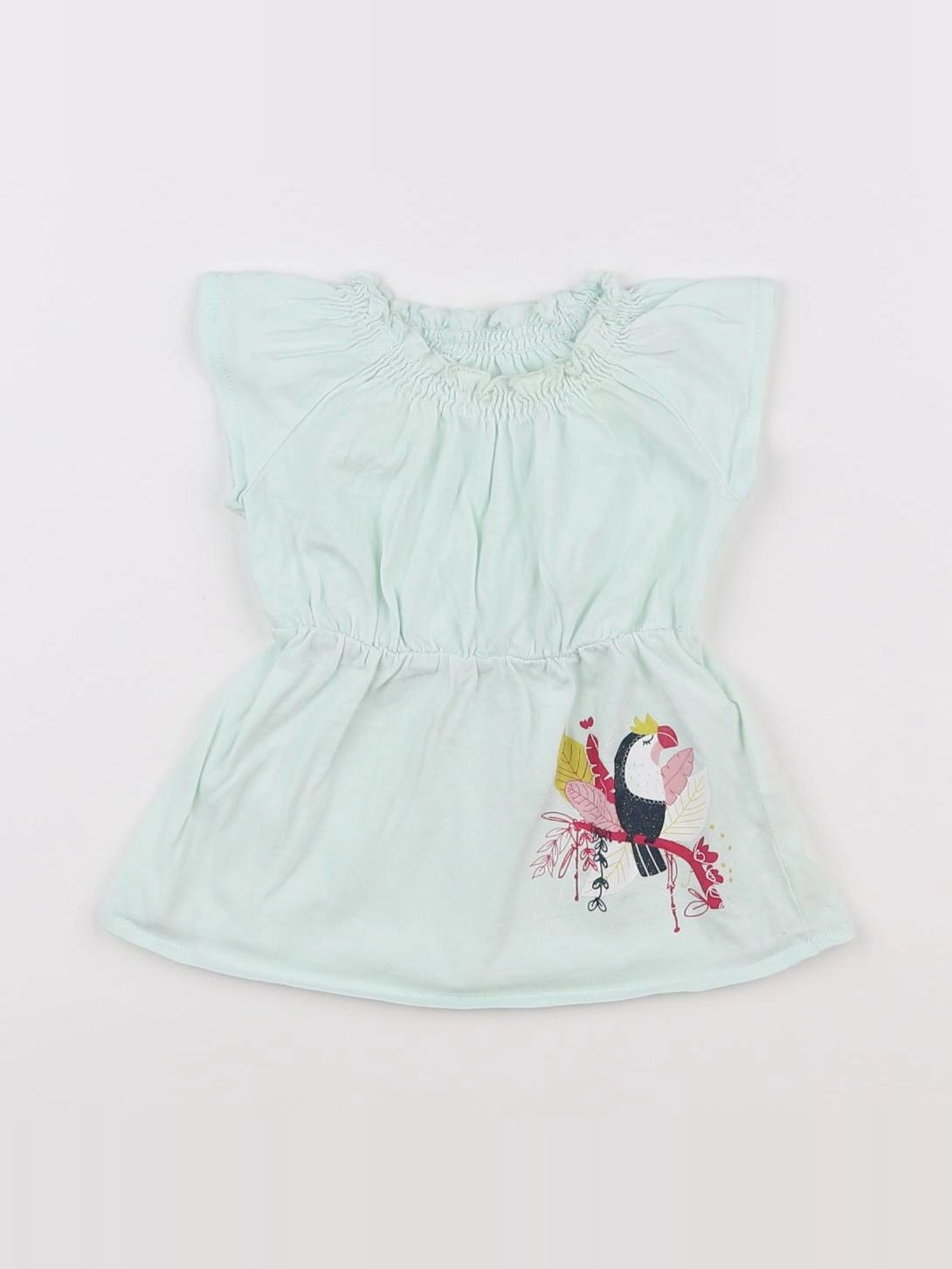Vertbaudet - robe vert - 3 mois