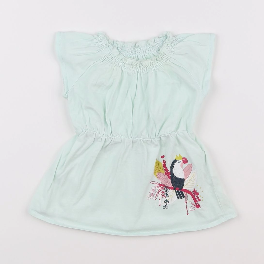 Vertbaudet - robe vert - 3 mois
