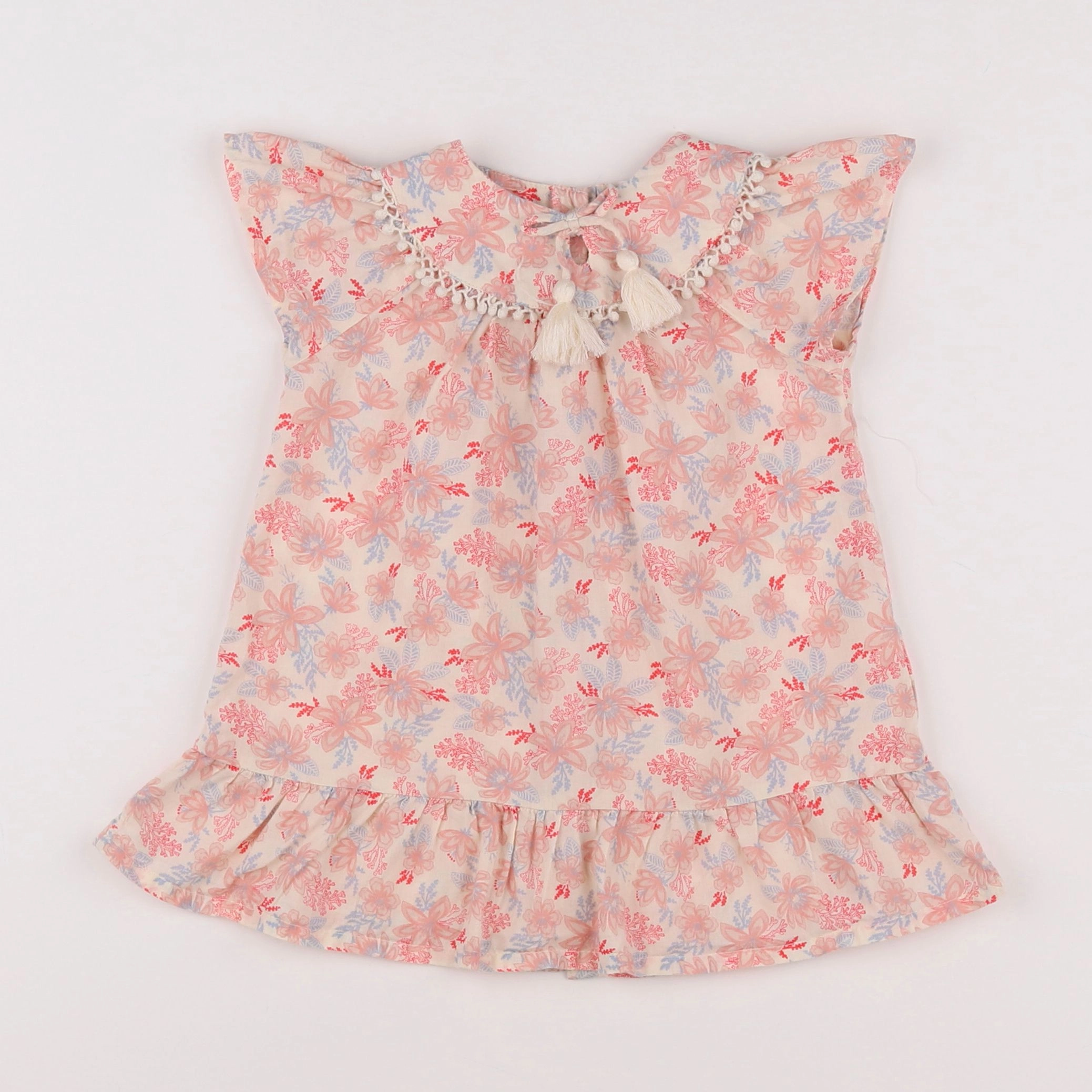 Vertbaudet - robe multicolore - 12 mois
