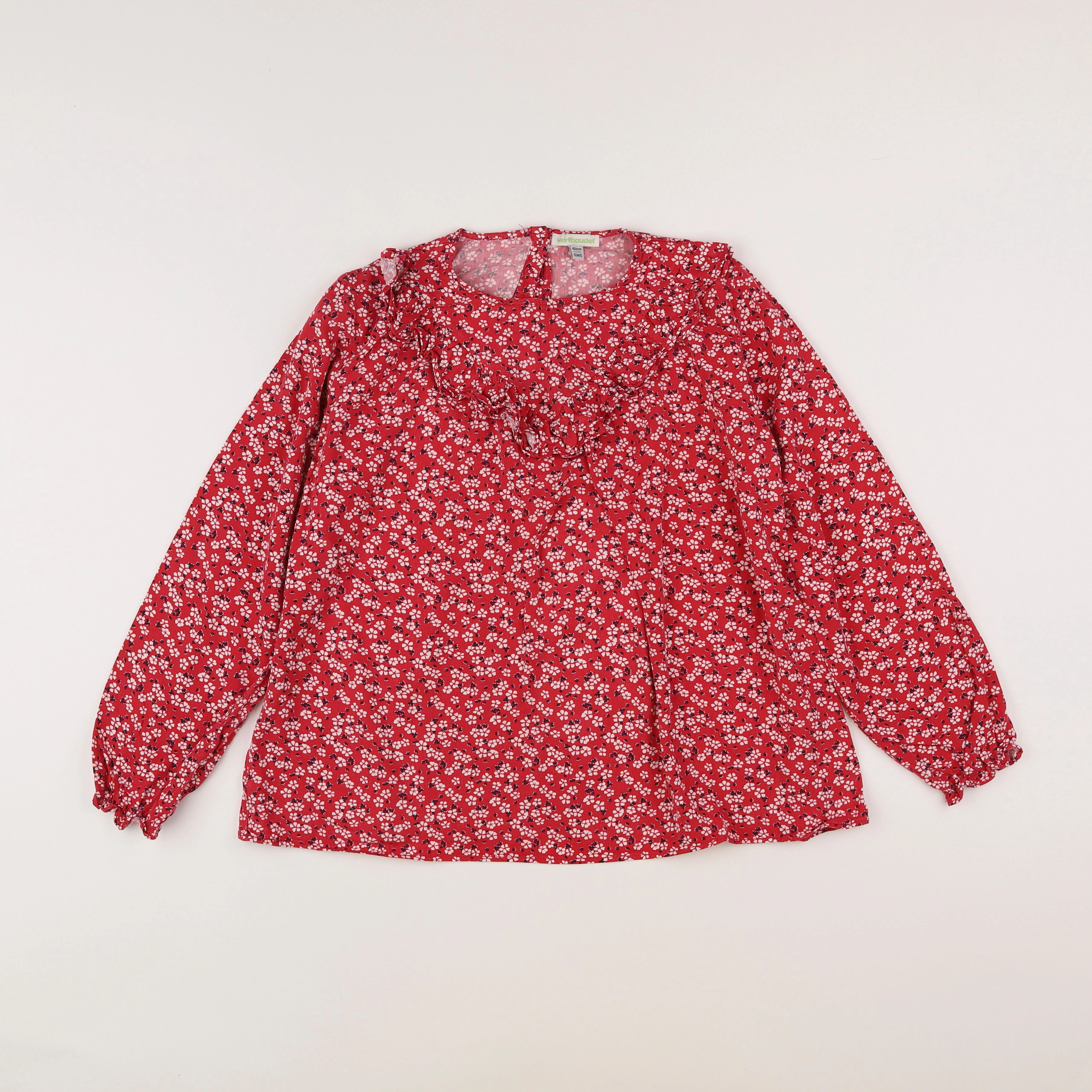 Vertbaudet - blouse rouge - 12 ans
