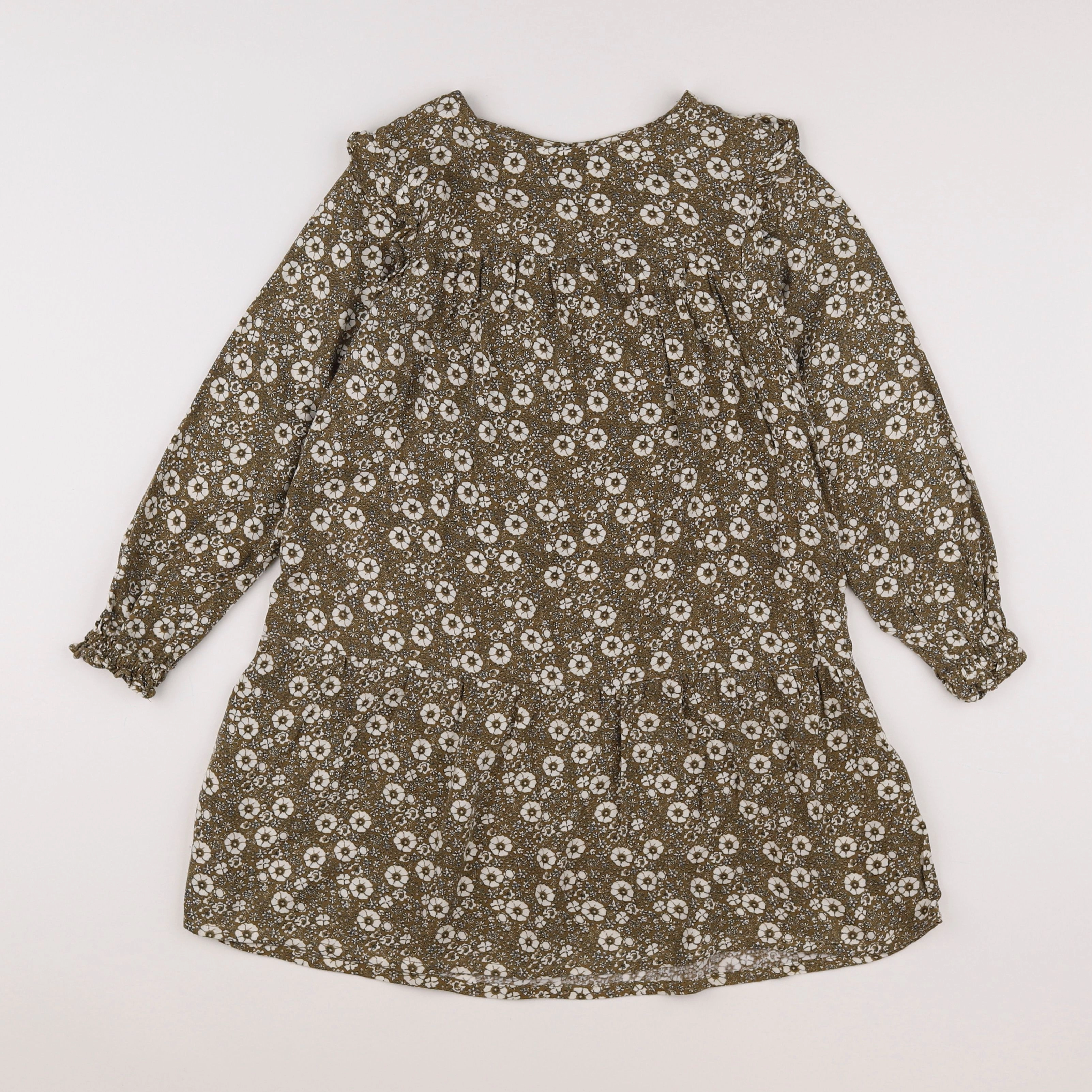 Vertbaudet - robe vert - 8 ans