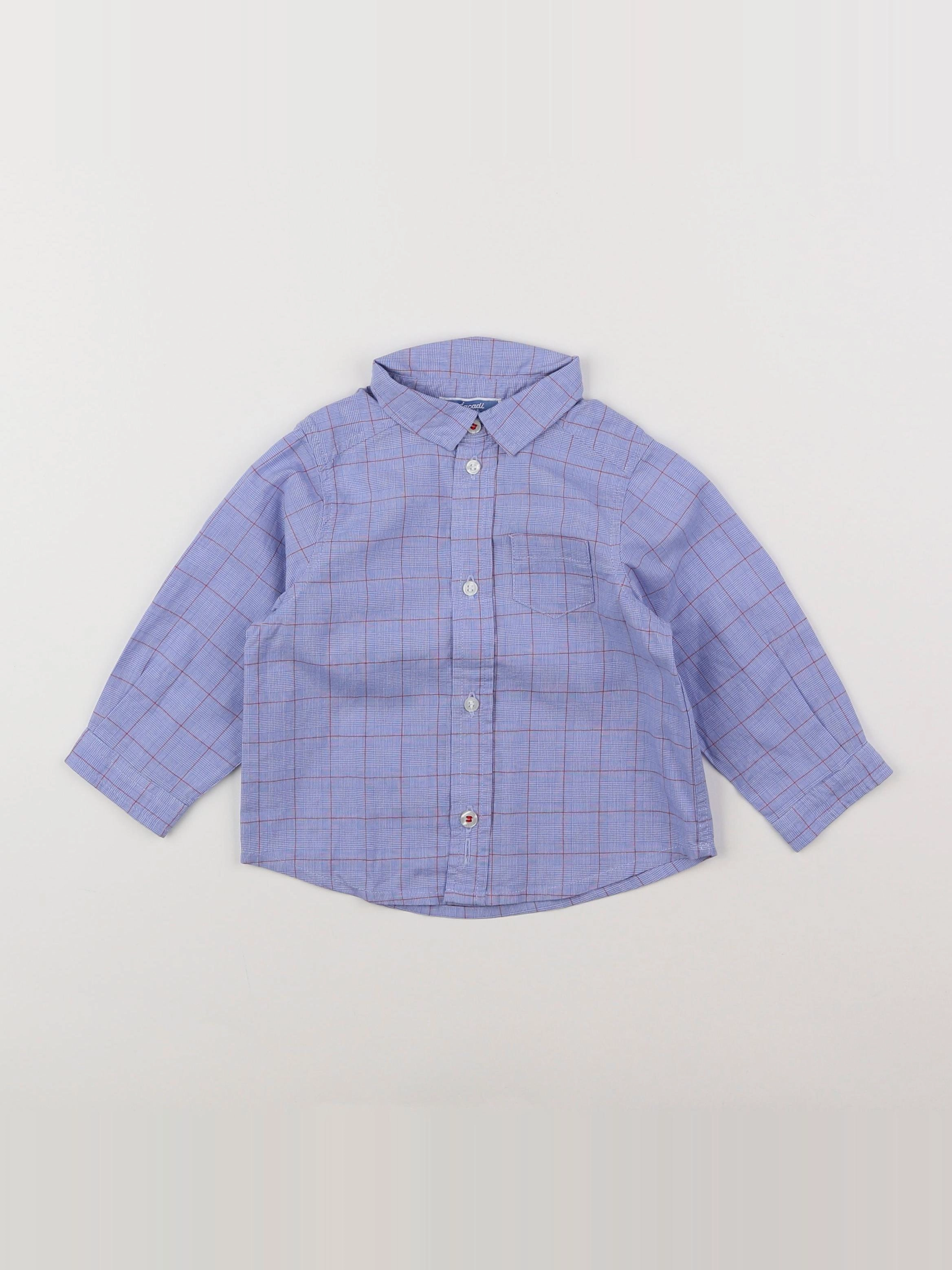 Jacadi - chemise bleu - 12 mois
