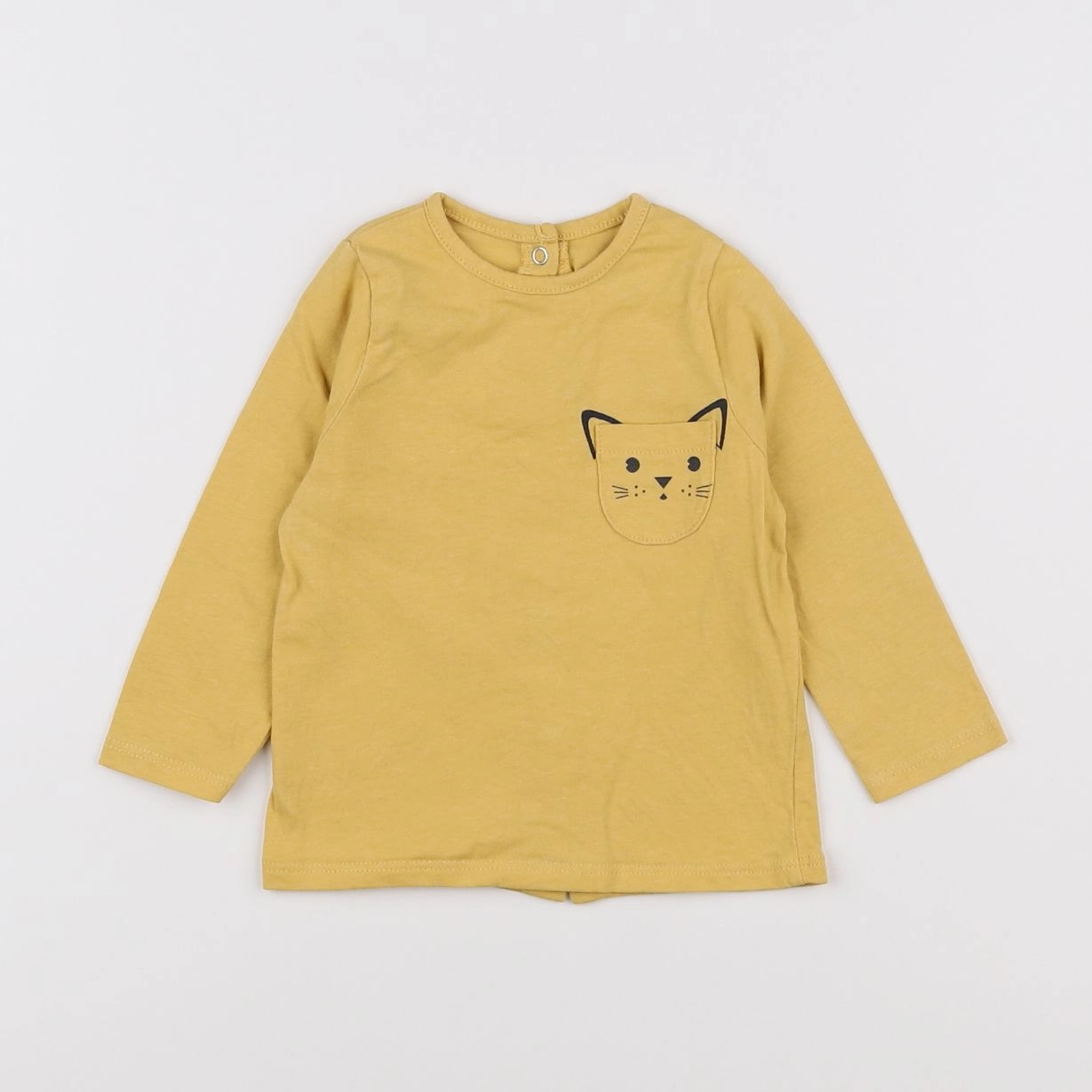 Vertbaudet - tee-shirt jaune - 6 mois