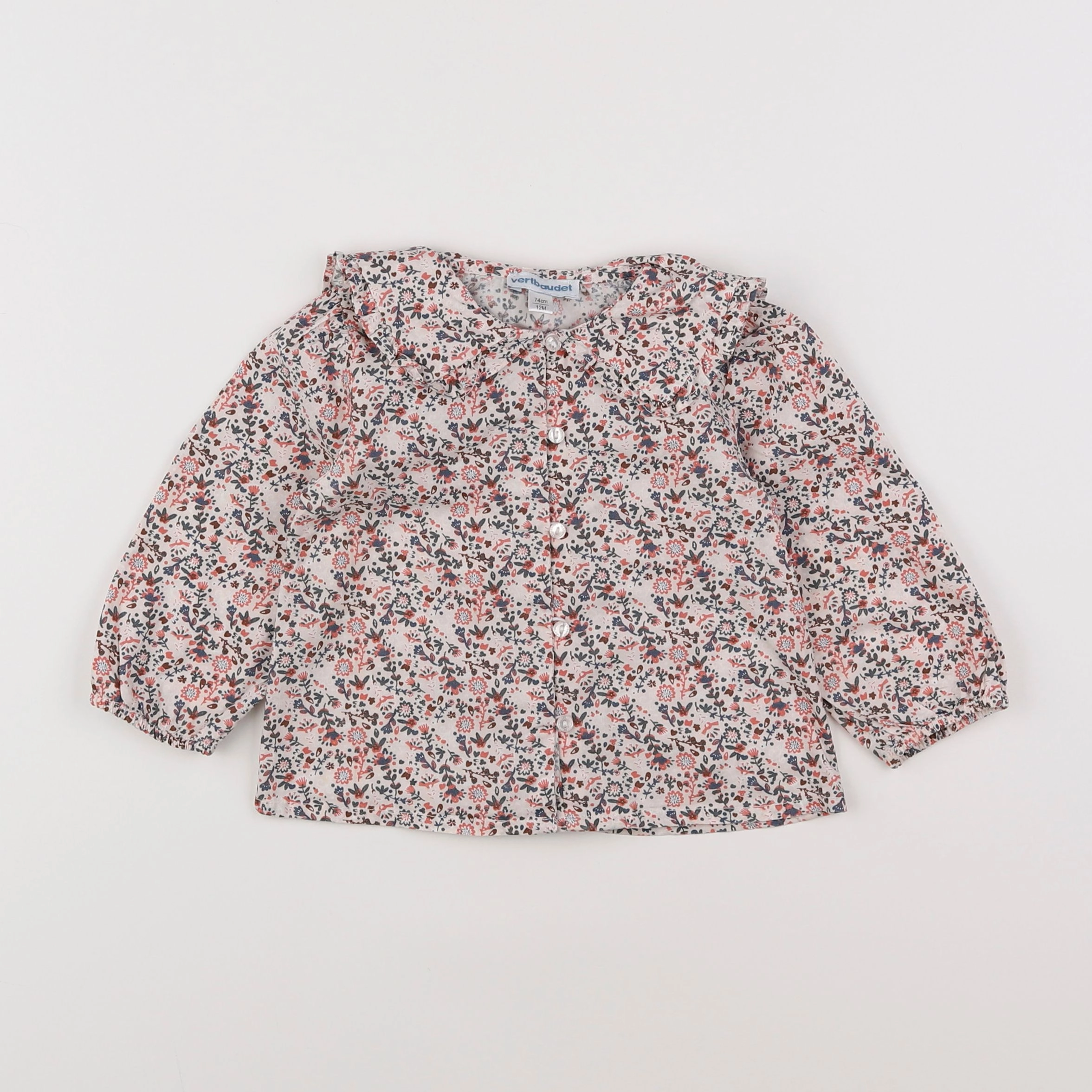 Vertbaudet - blouse rose - 12 mois