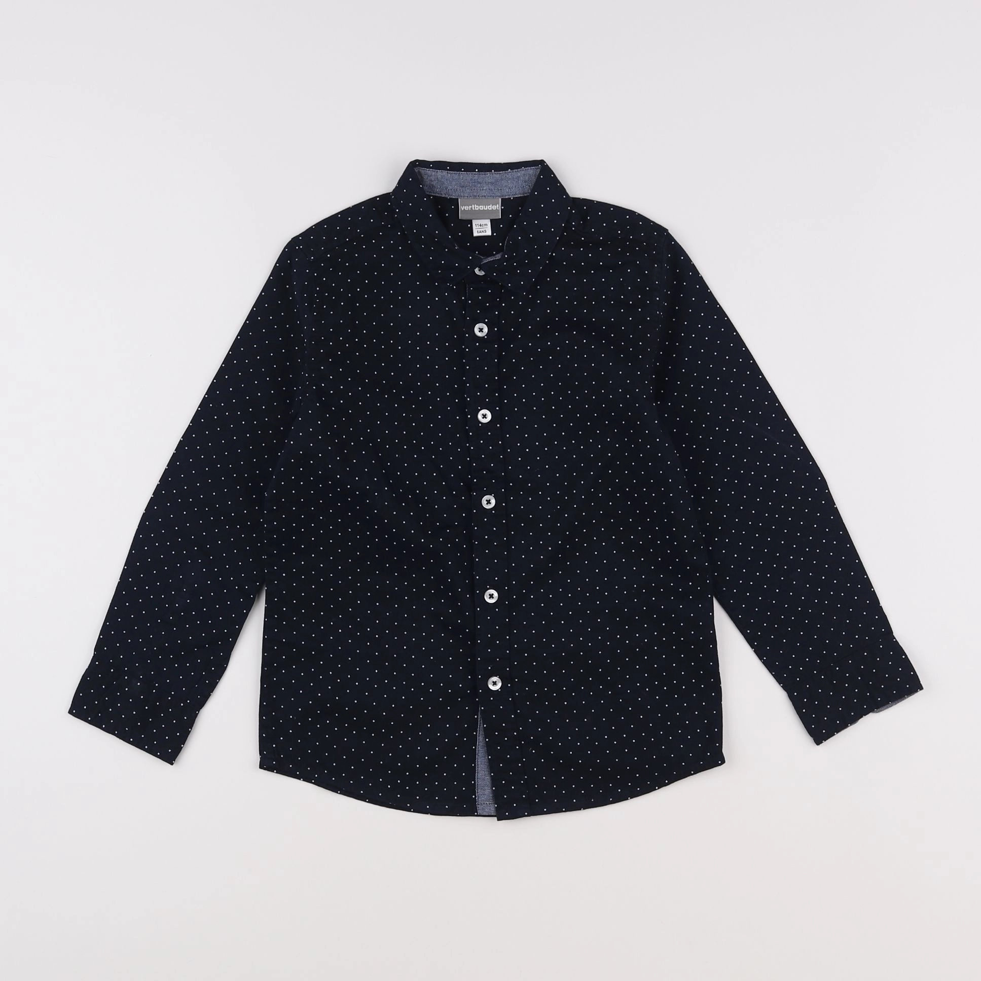 Vertbaudet - chemise bleu - 6 ans