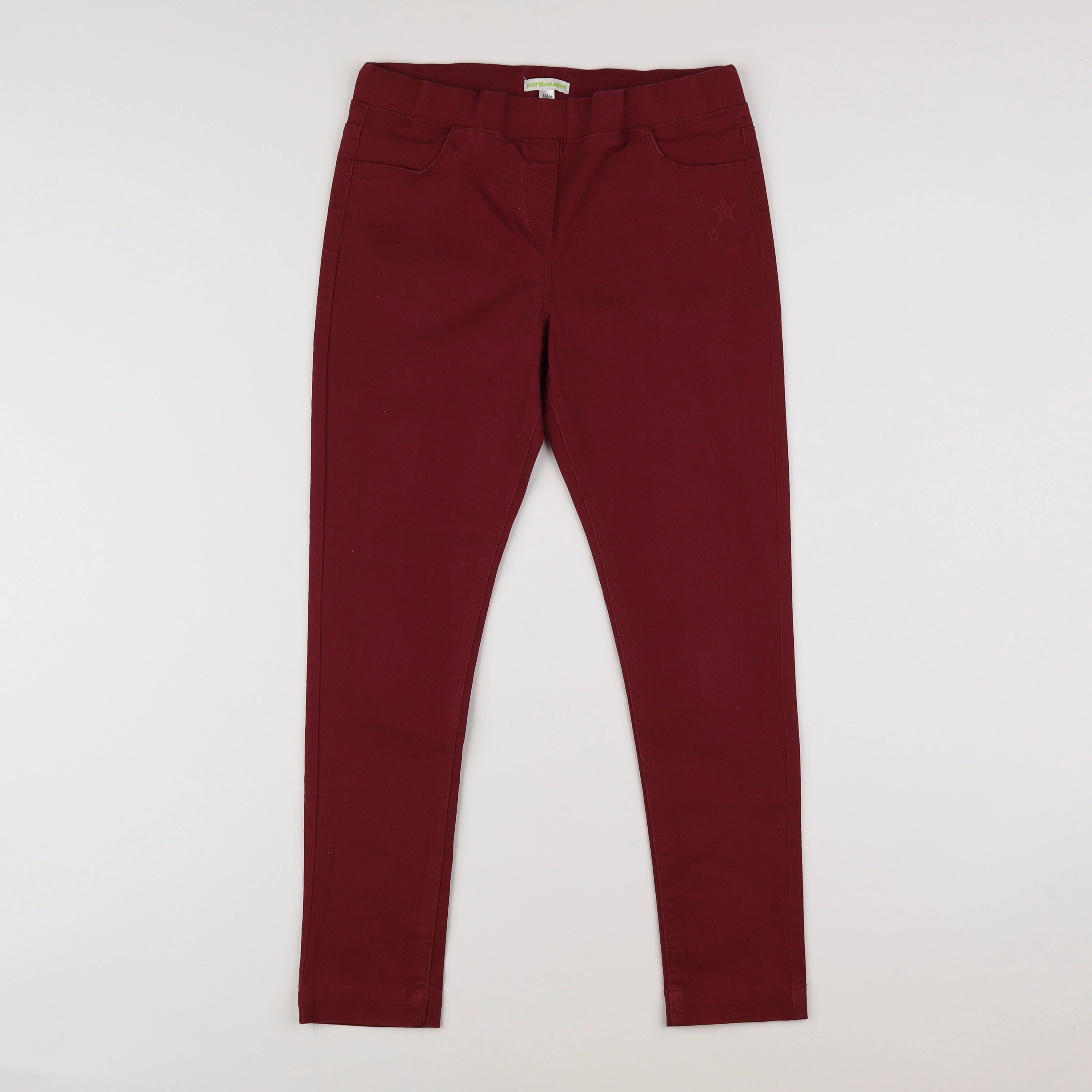 Vertbaudet - jegging rouge - 12 ans