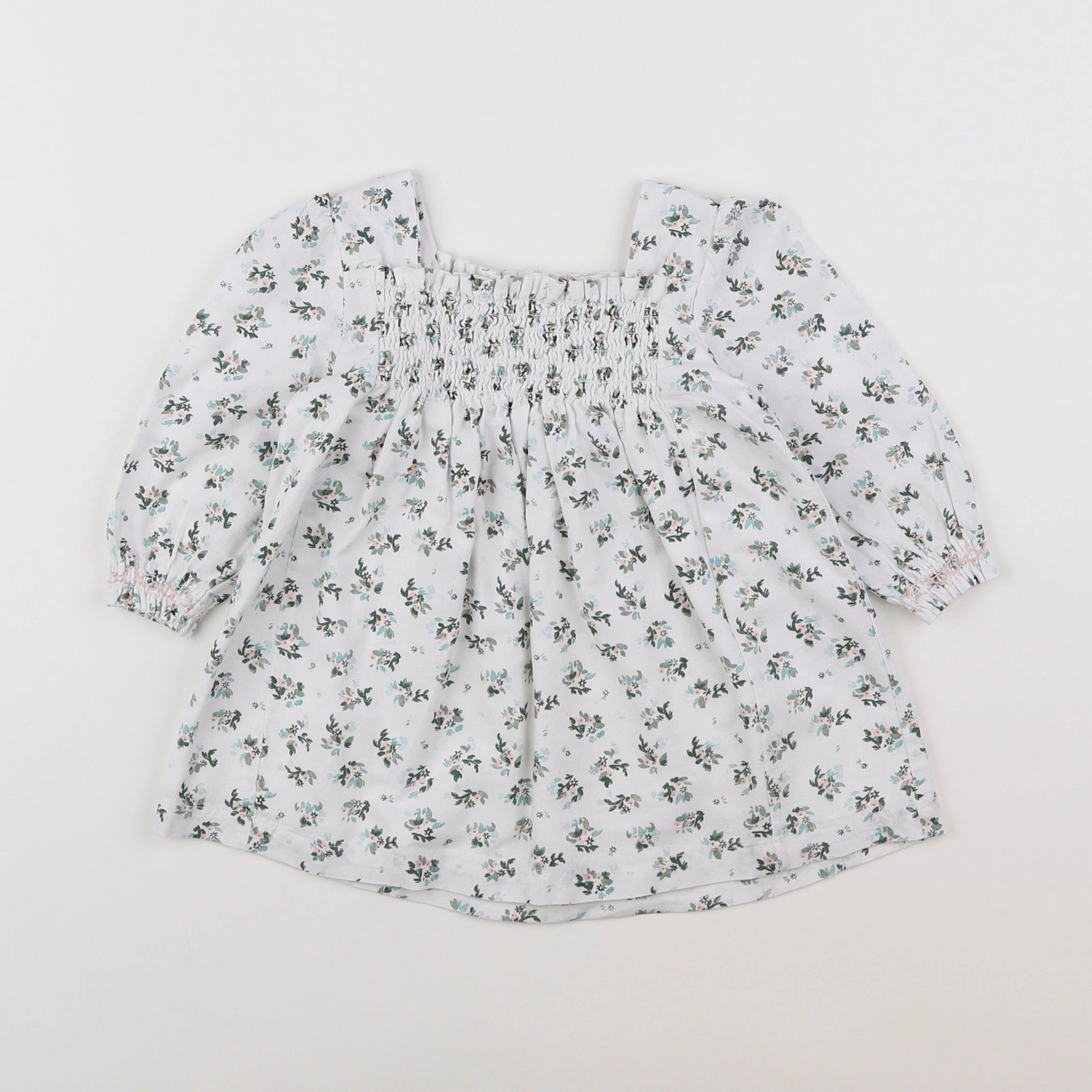 Vertbaudet - robe blanc - 9 mois