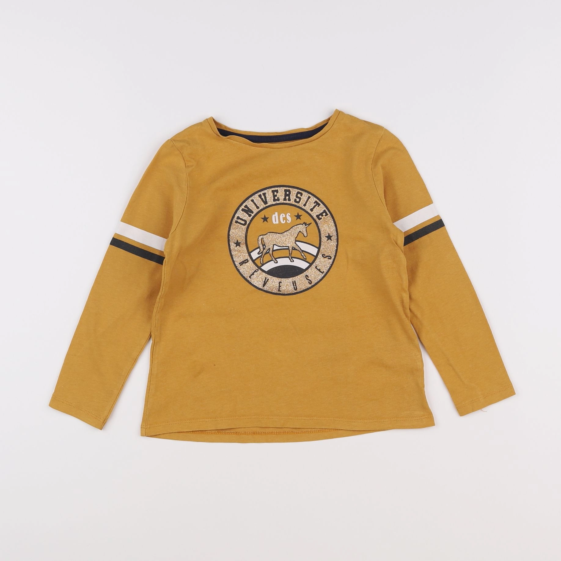 Vertbaudet - tee-shirt jaune - 6 ans
