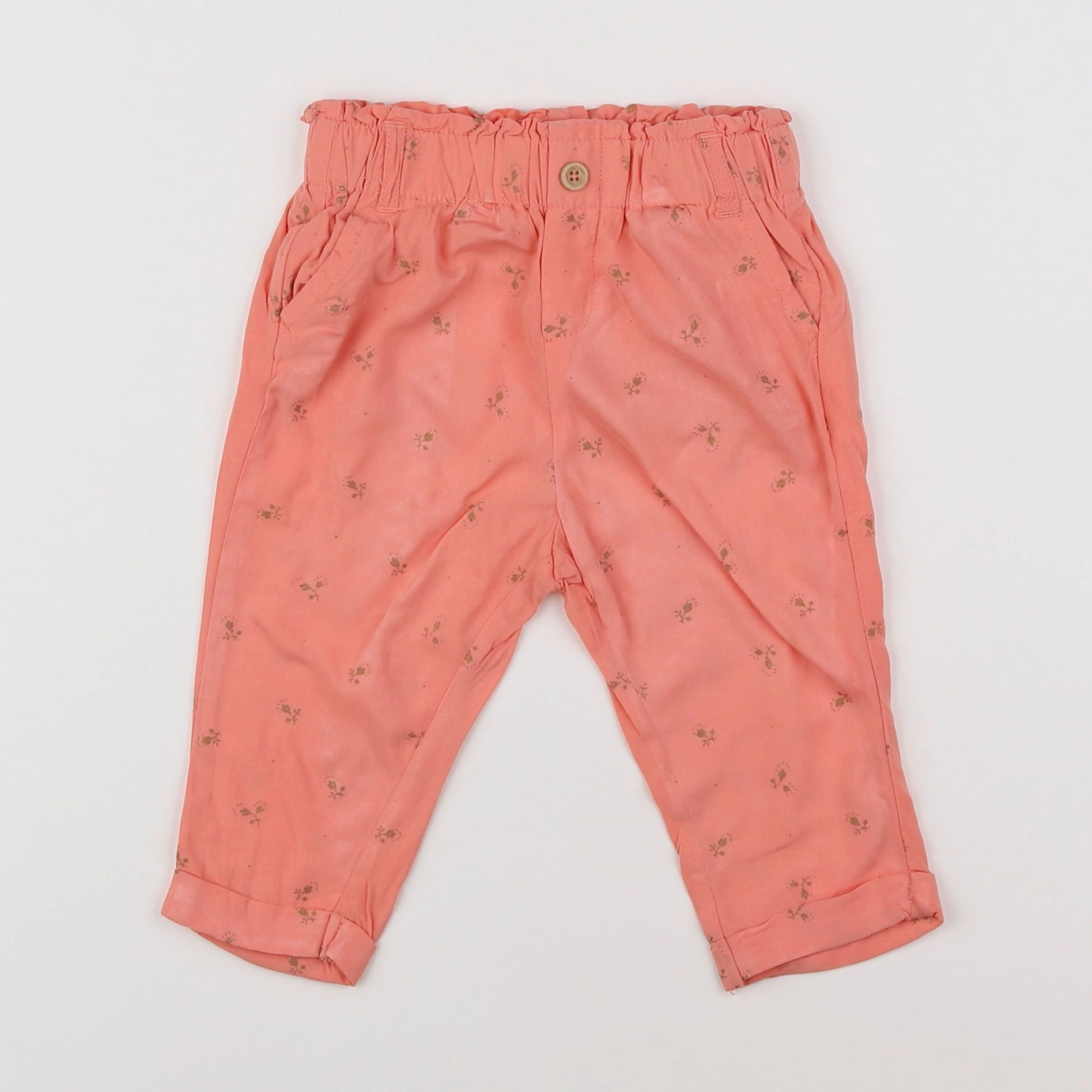 Vertbaudet - pantalon rose - 12 mois
