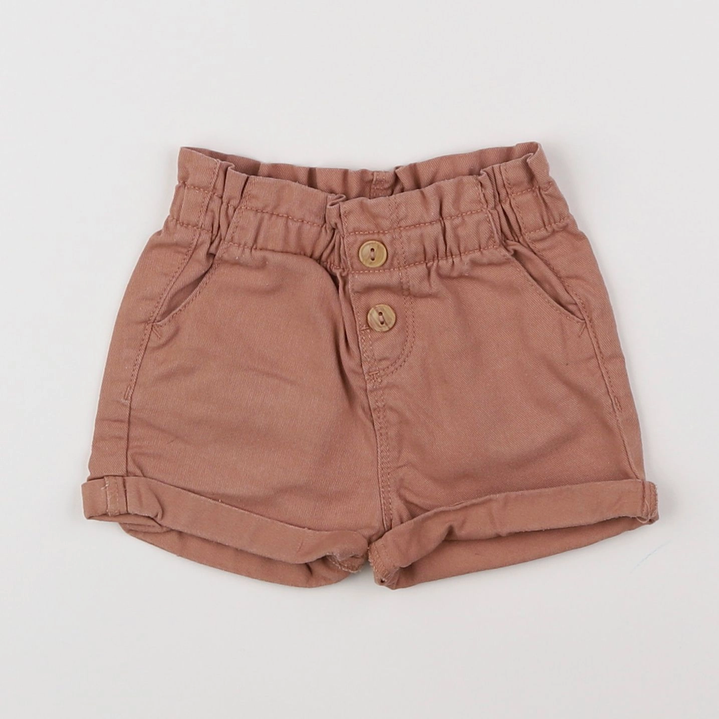 Vertbaudet - short marron - 9 mois