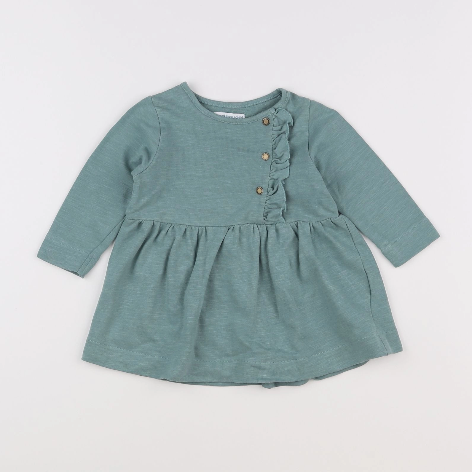 Vertbaudet - robe vert - 9 mois