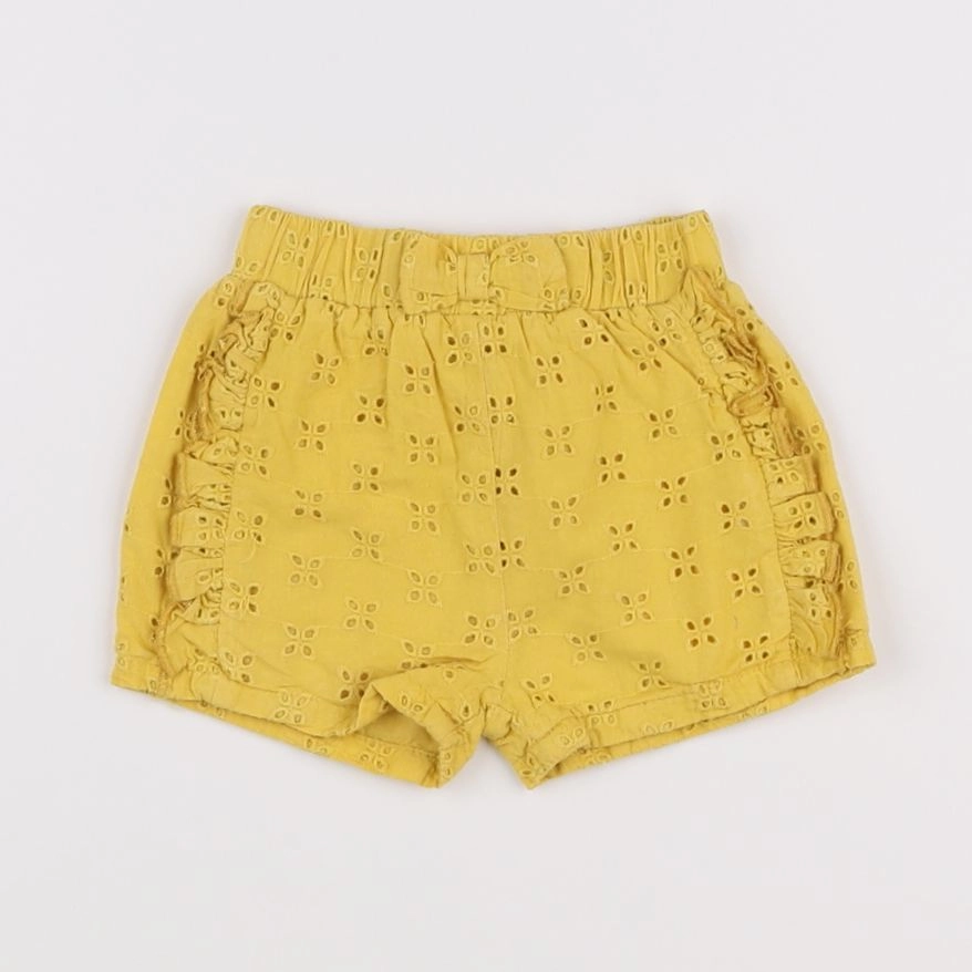 Vertbaudet - short jaune - 6 mois