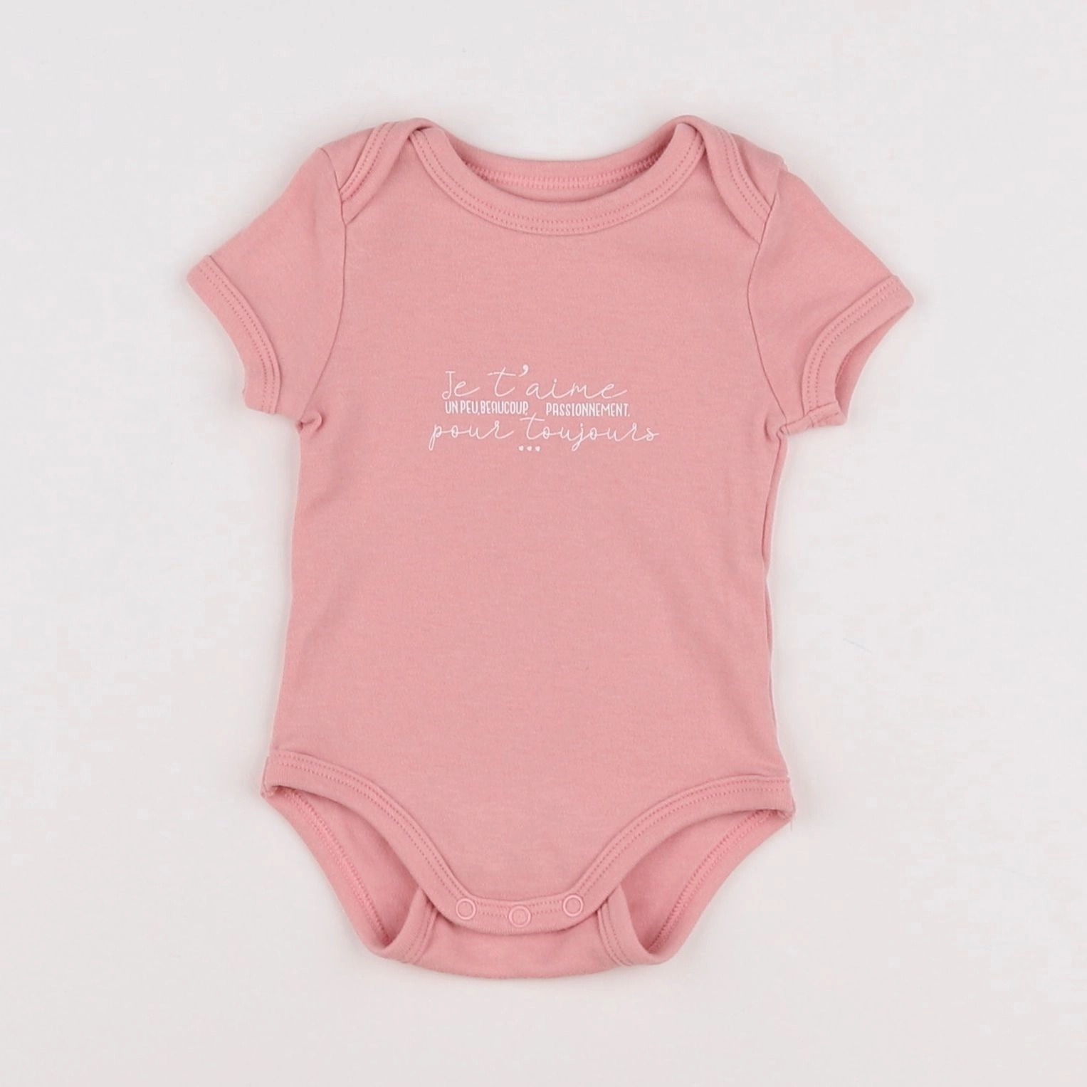 Vertbaudet - body rose - 3 mois
