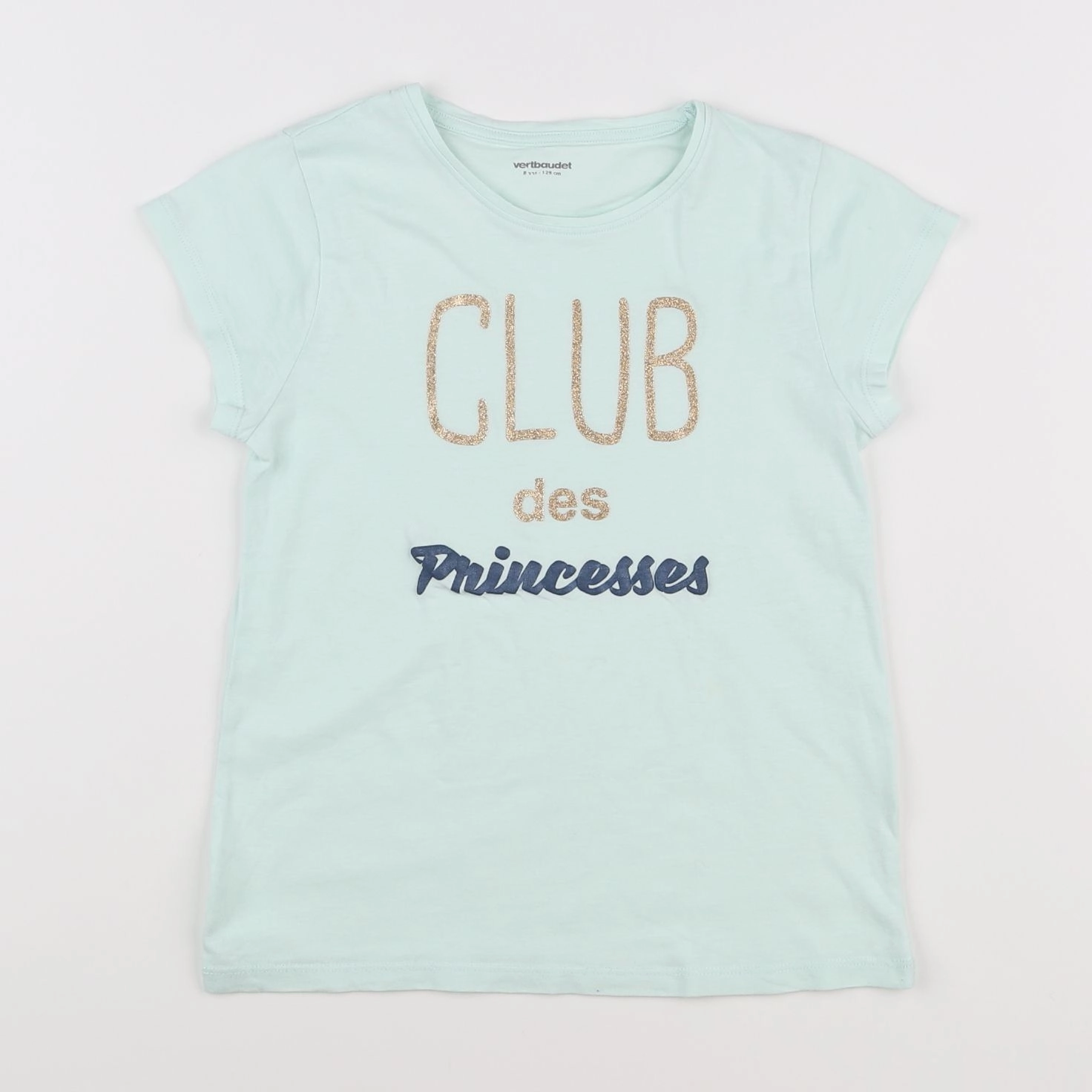 Vertbaudet - tee-shirt vert - 8 ans