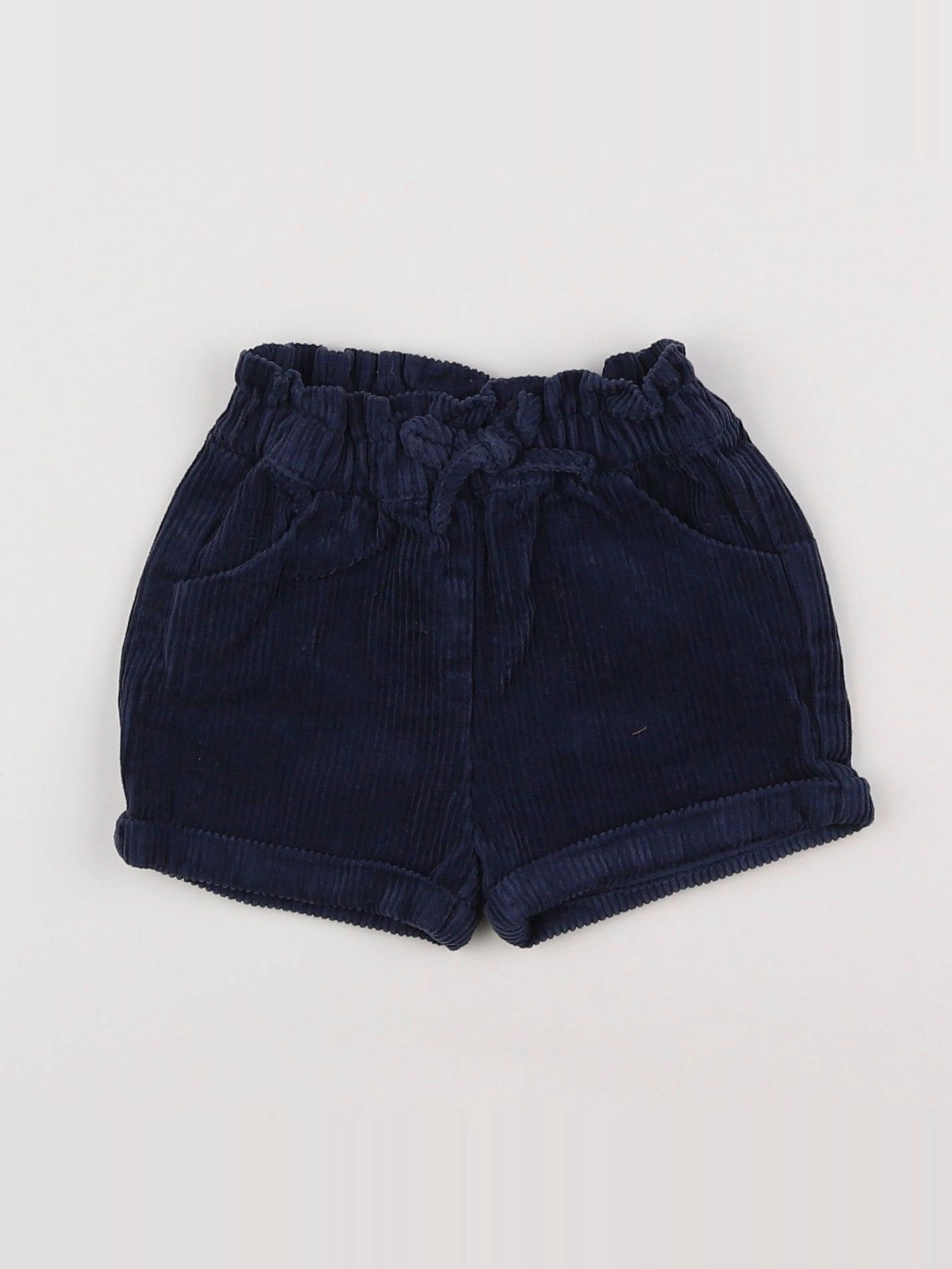 Vertbaudet - short bleu - 6 mois