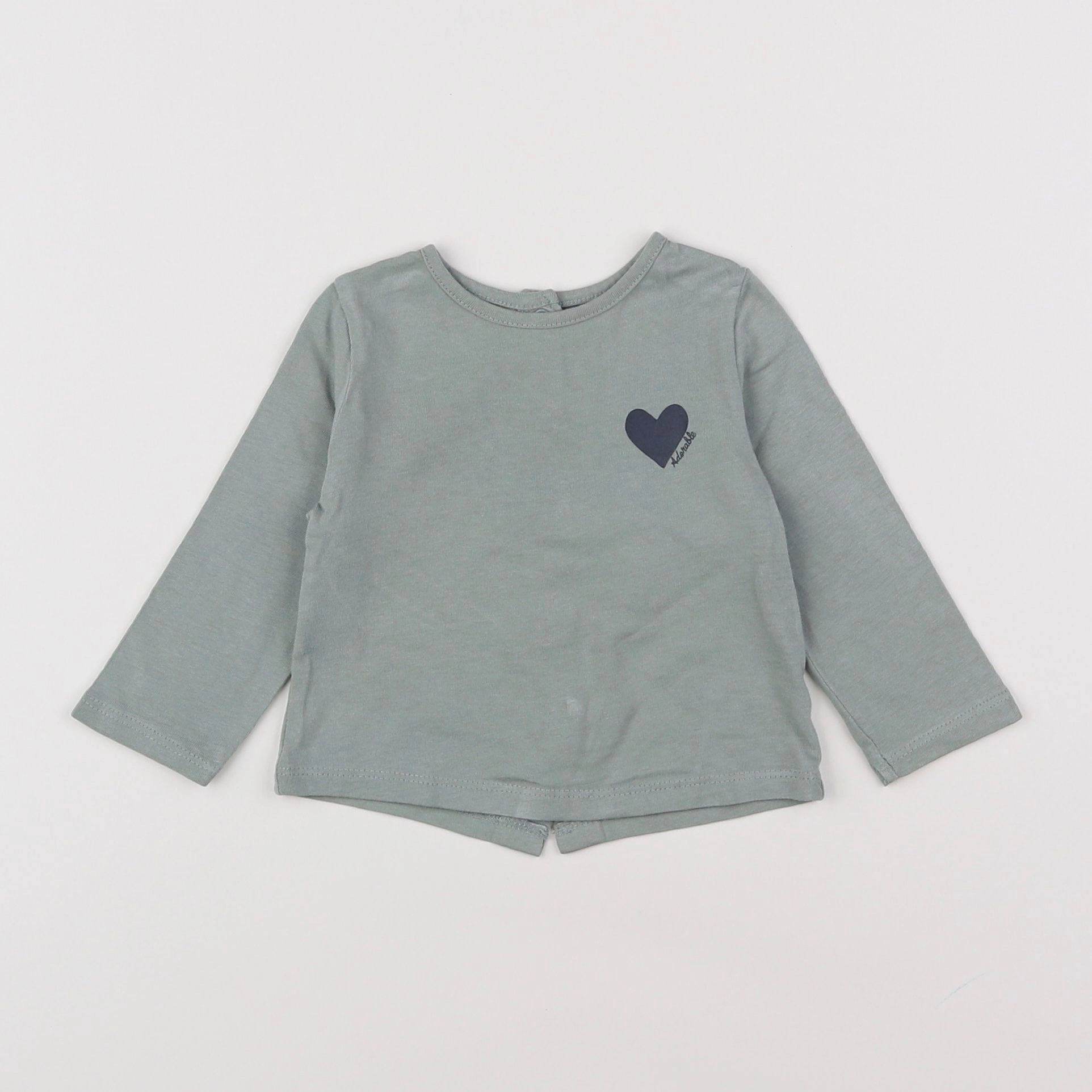 Vertbaudet - tee-shirt vert - 3 mois