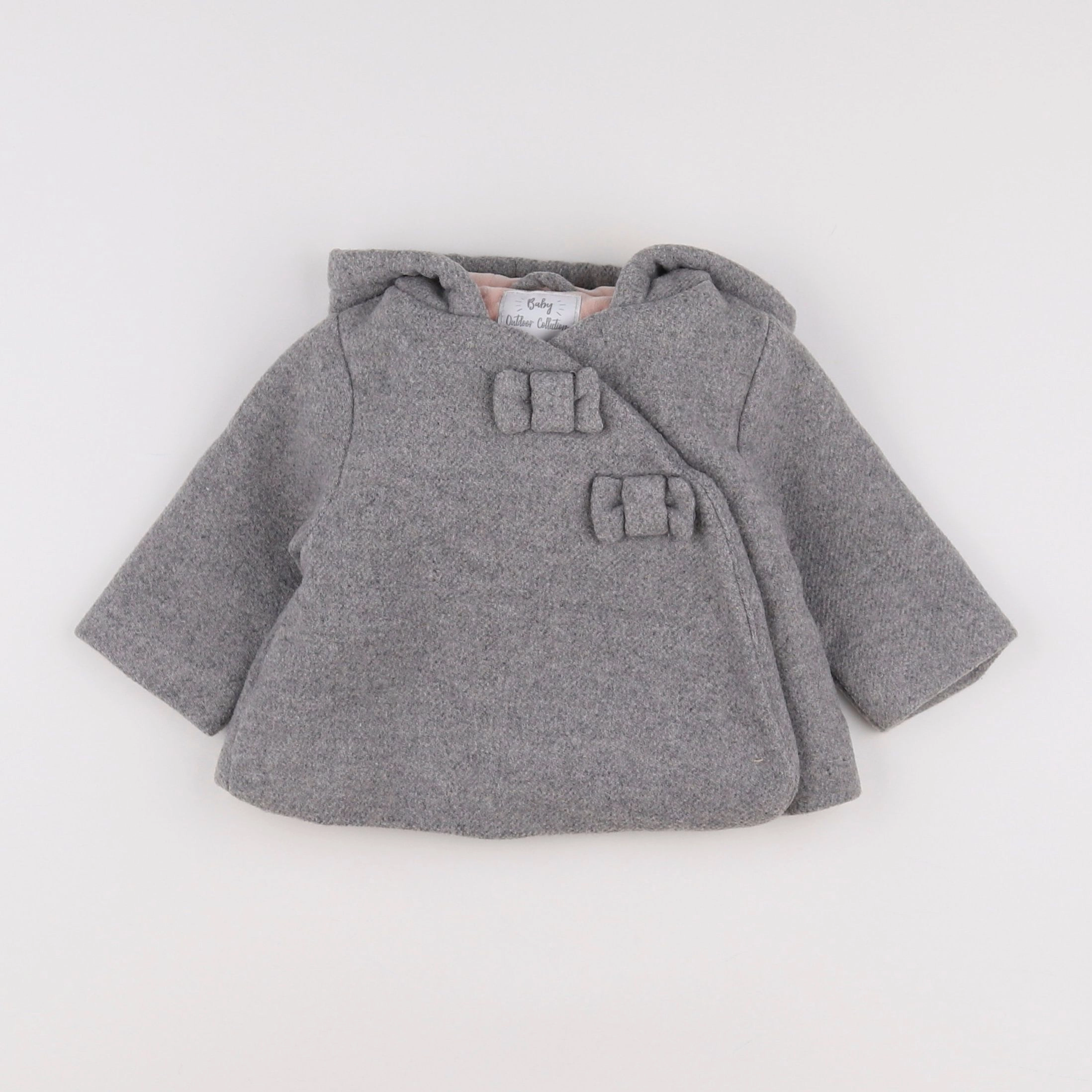 Vertbaudet - manteau gris - 3 mois