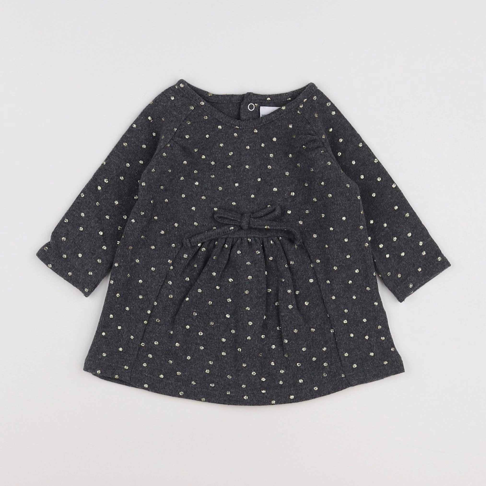 Vertbaudet - robe gris - 3 mois