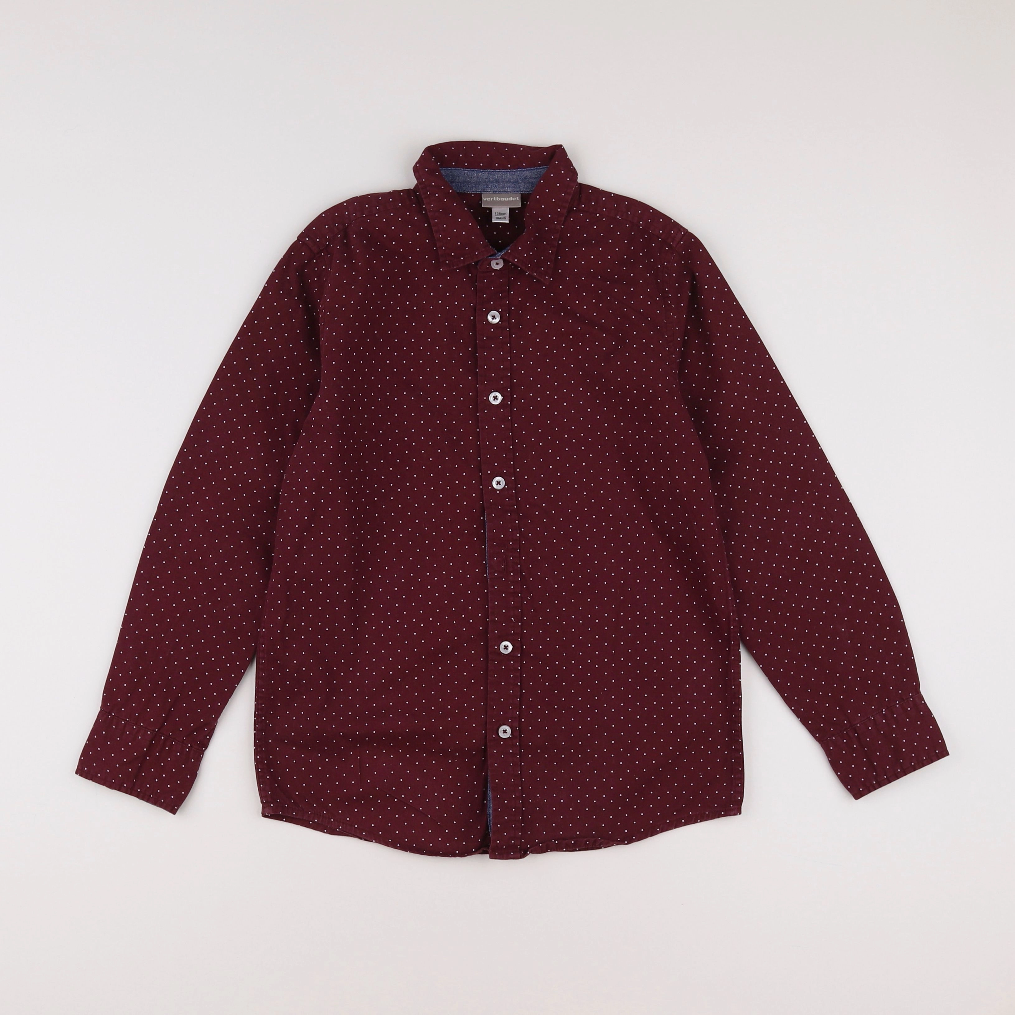 Vertbaudet - chemise violet - 10 ans