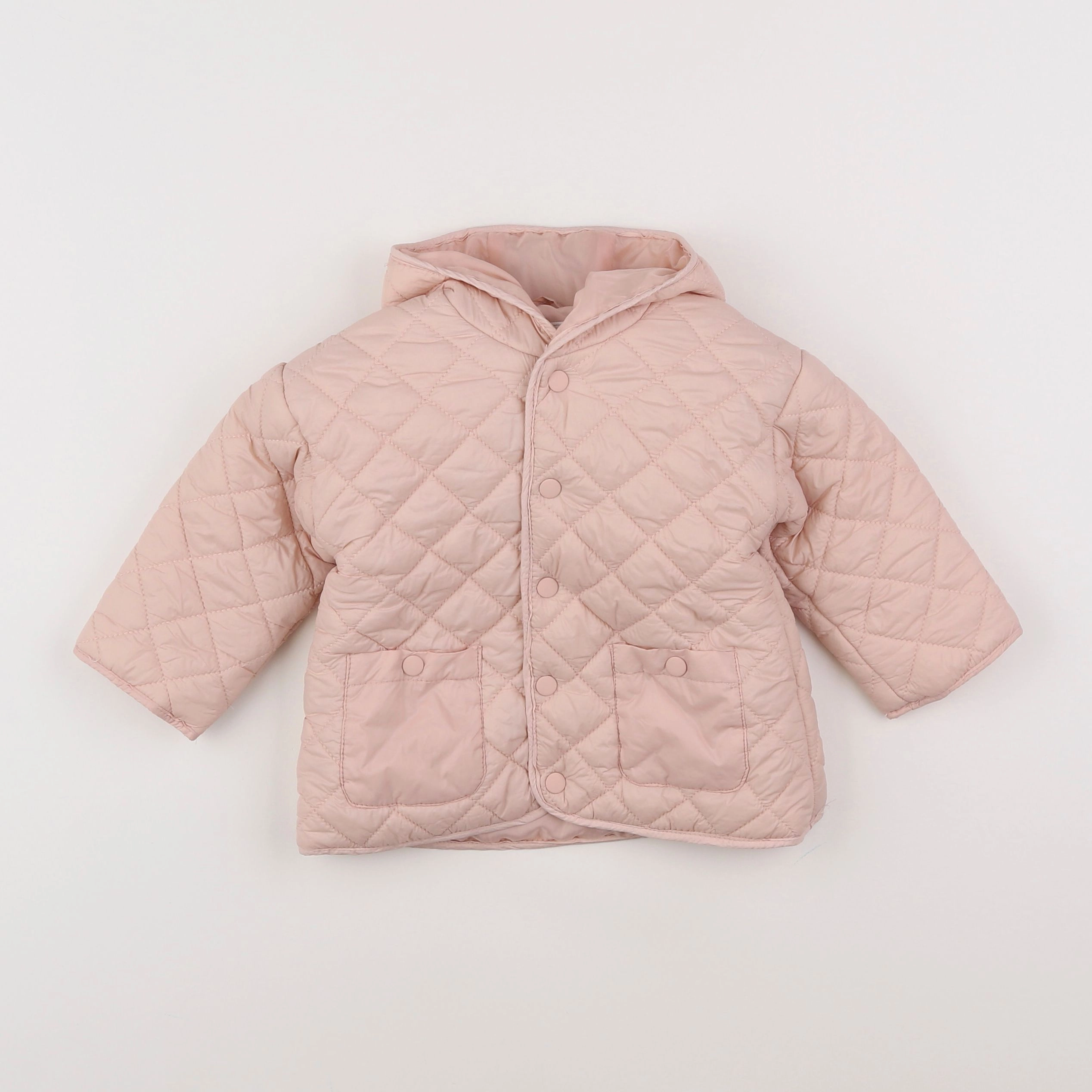 Vertbaudet - doudoune rose - 12 mois