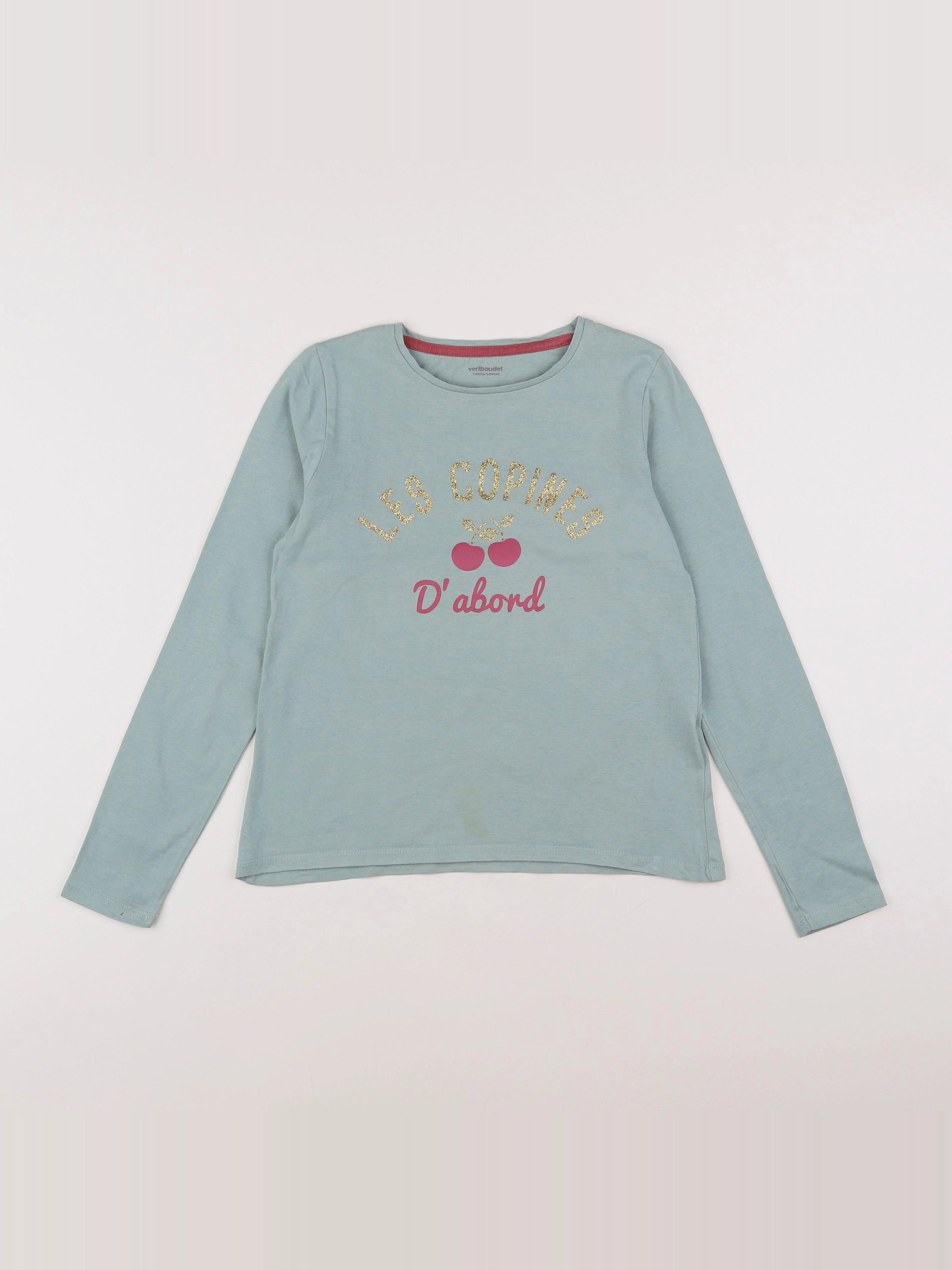 Vertbaudet - tee-shirt vert - 10 ans