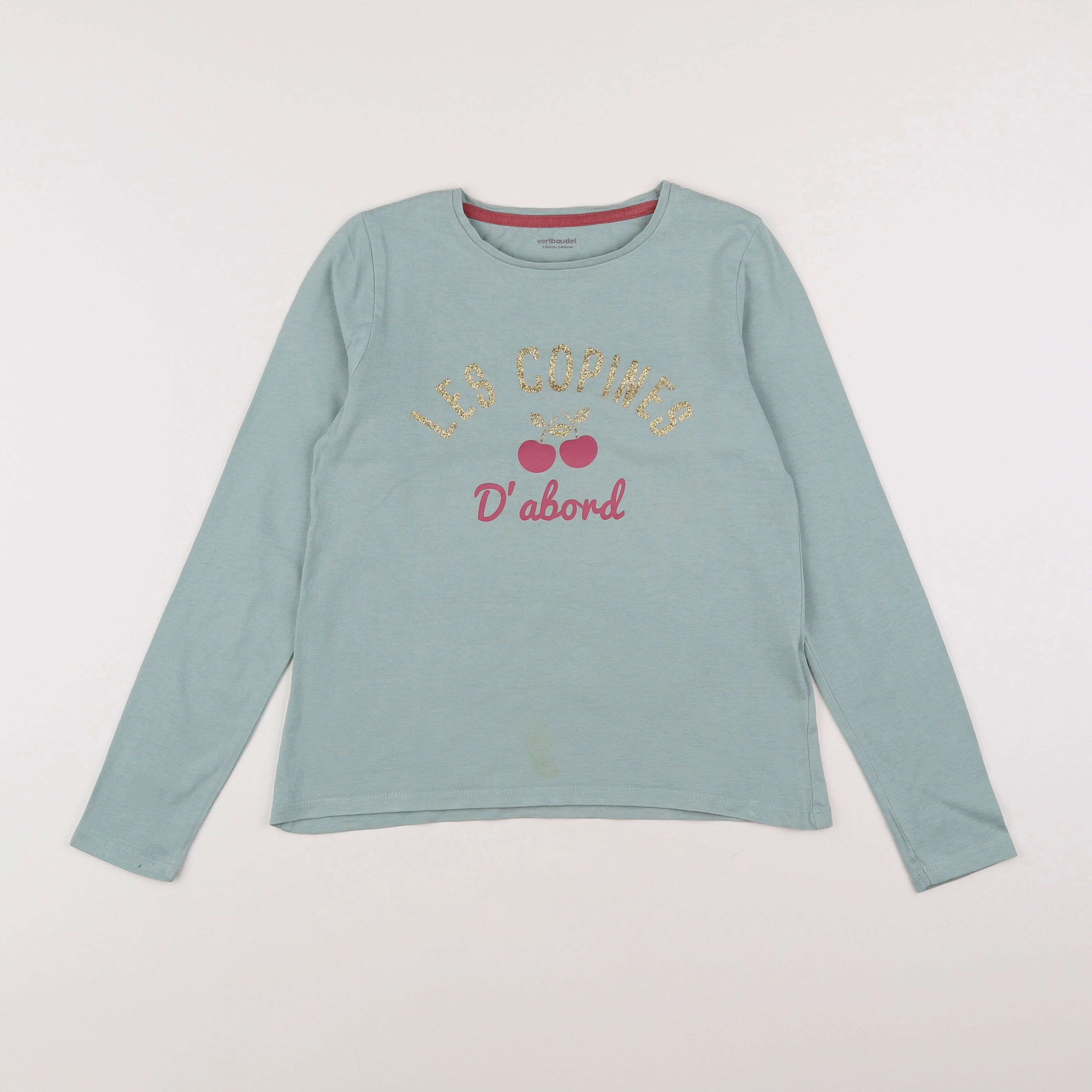 Vertbaudet - tee-shirt vert - 10 ans