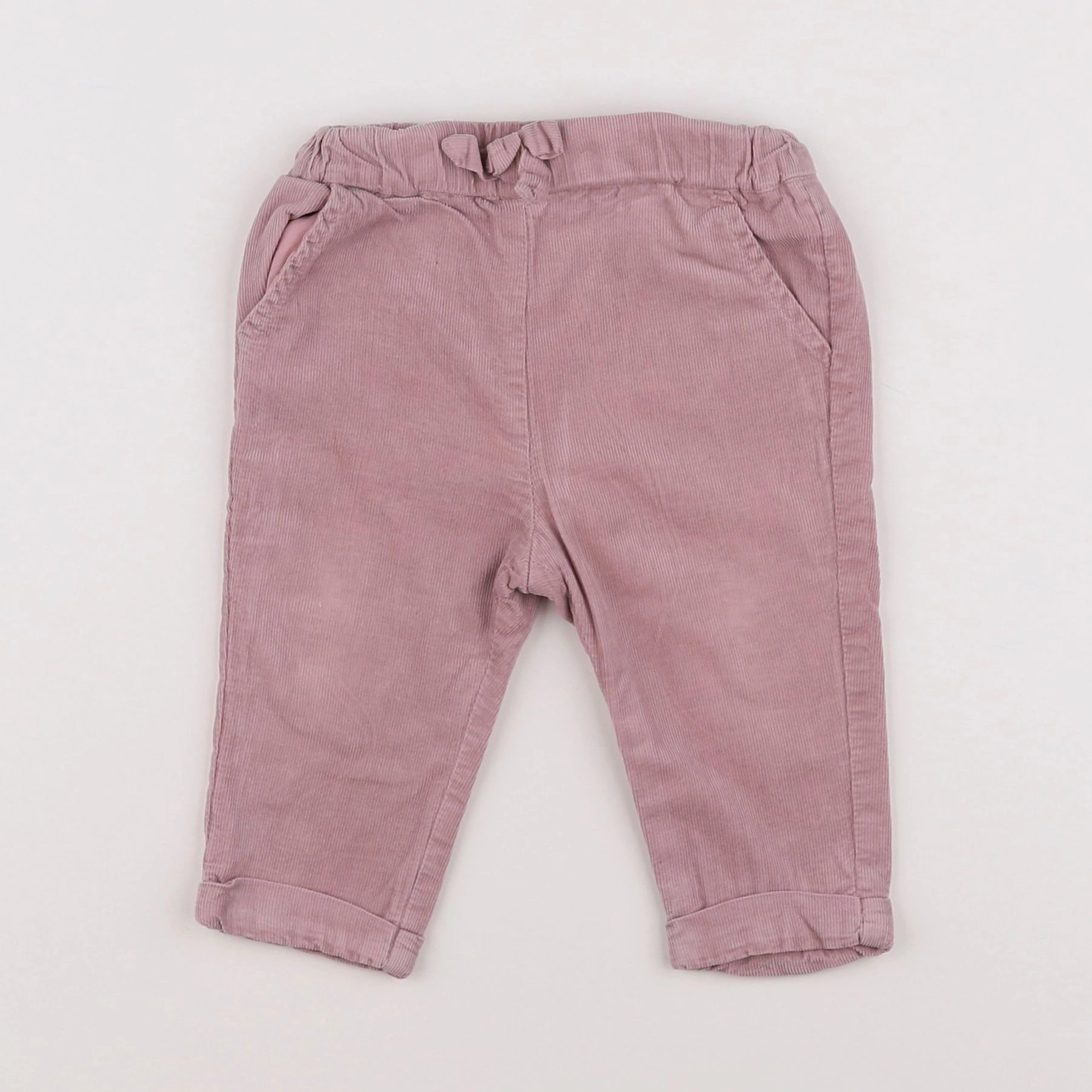 Vertbaudet - pantalon rose - 9 mois