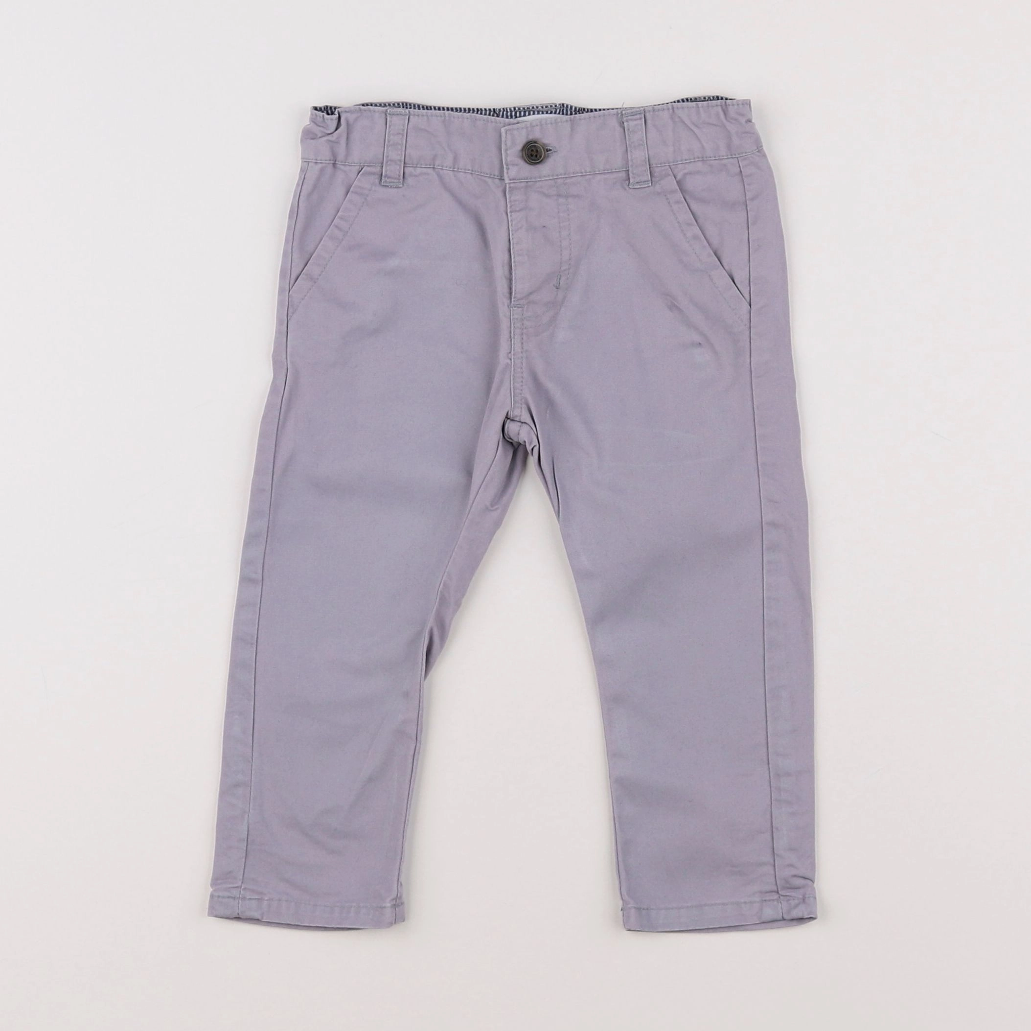 Vertbaudet - pantalon gris - 12 mois
