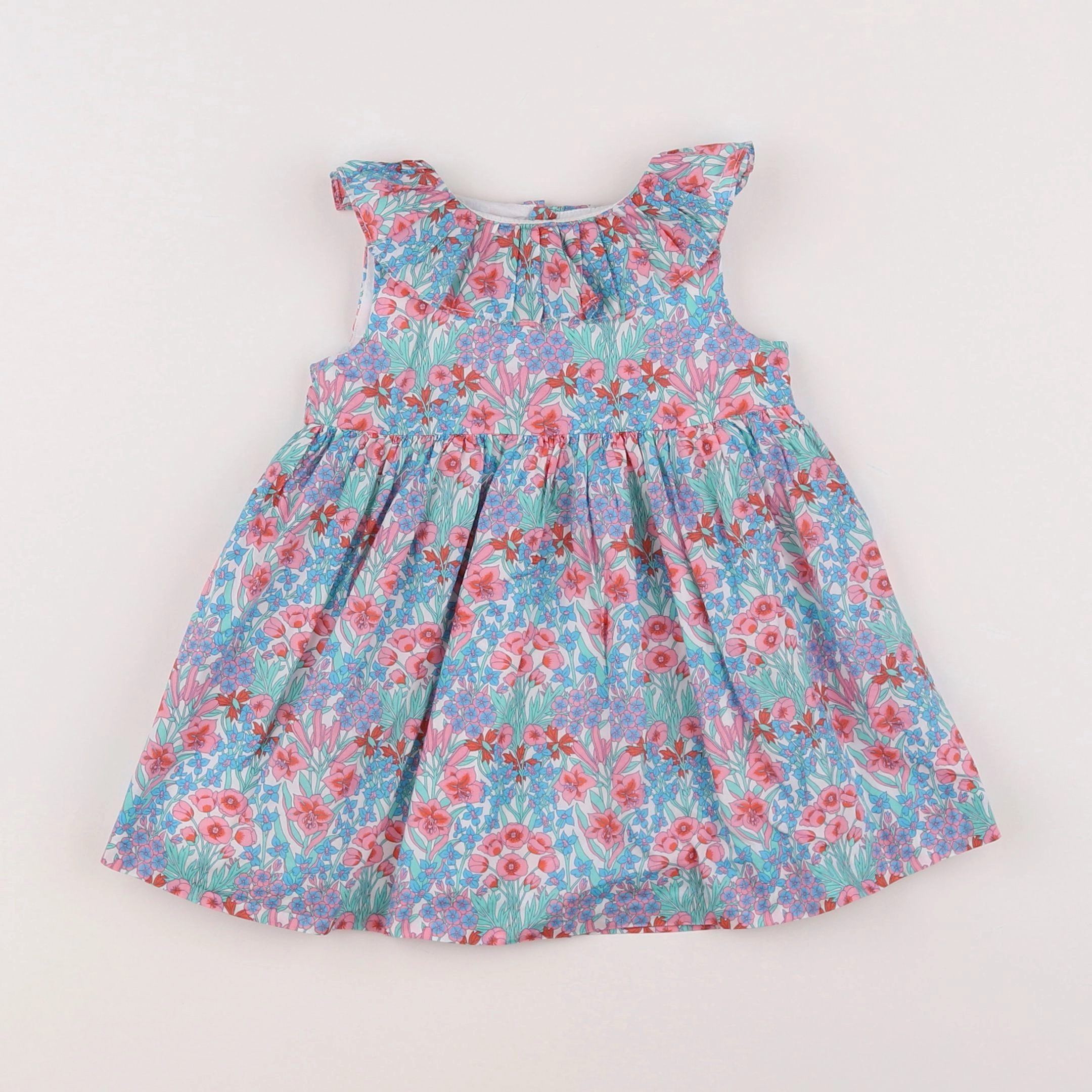 Jacadi - robe liberty multicolore - 12 mois