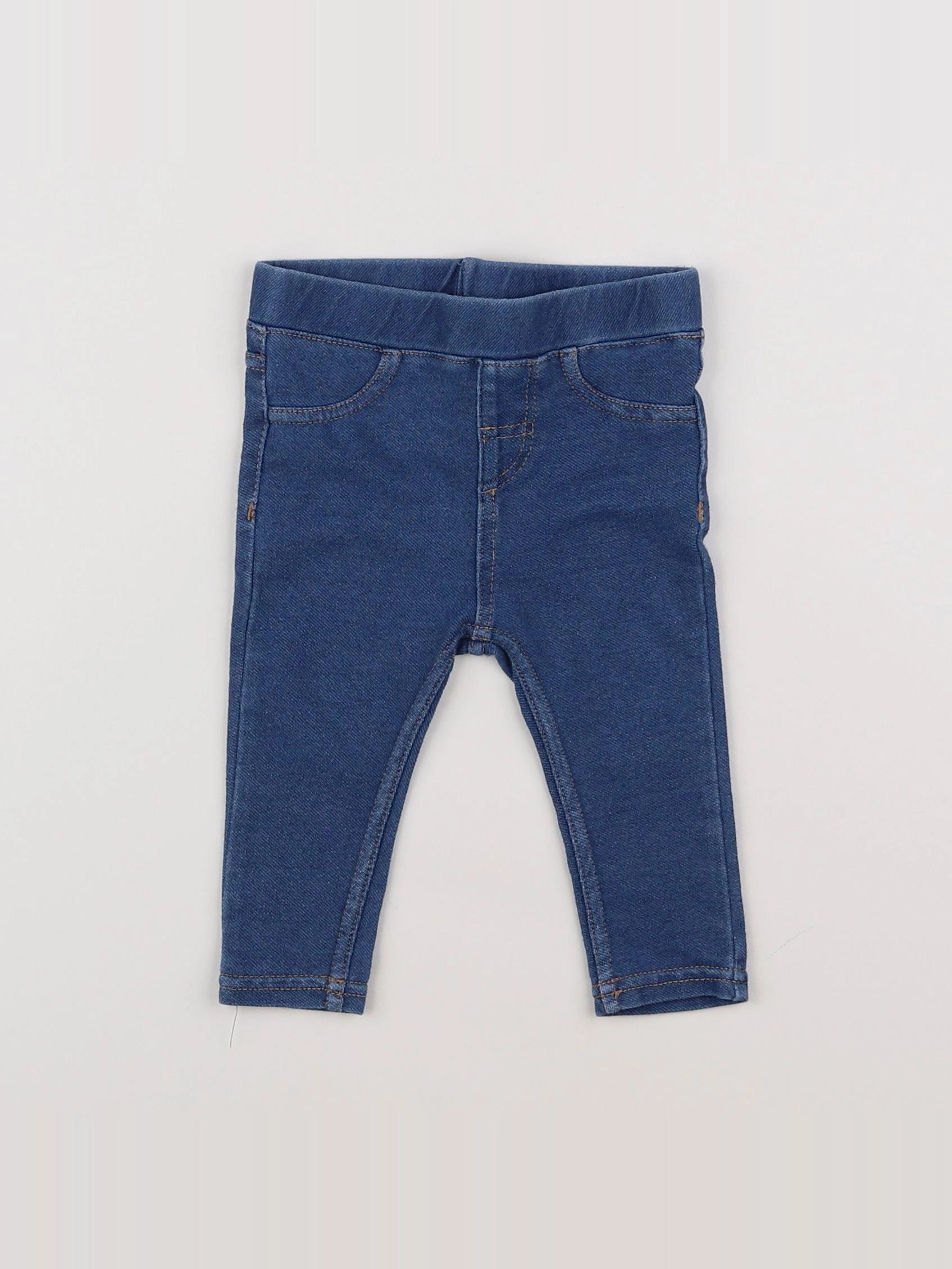 H&M - jegging bleu - 6 mois