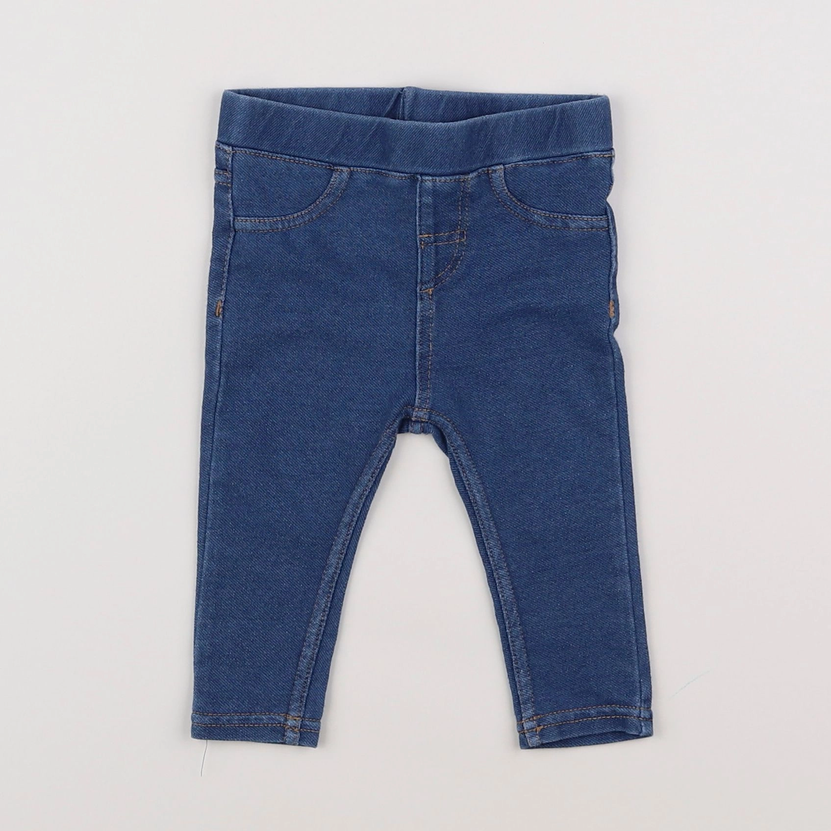 H&M - jegging bleu - 6 mois