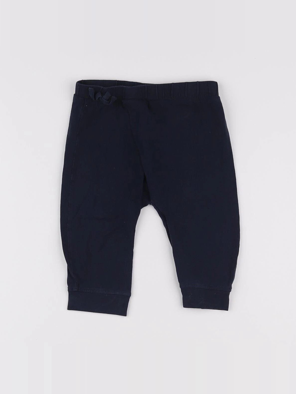 Vertbaudet - sarouel bleu - 12 mois