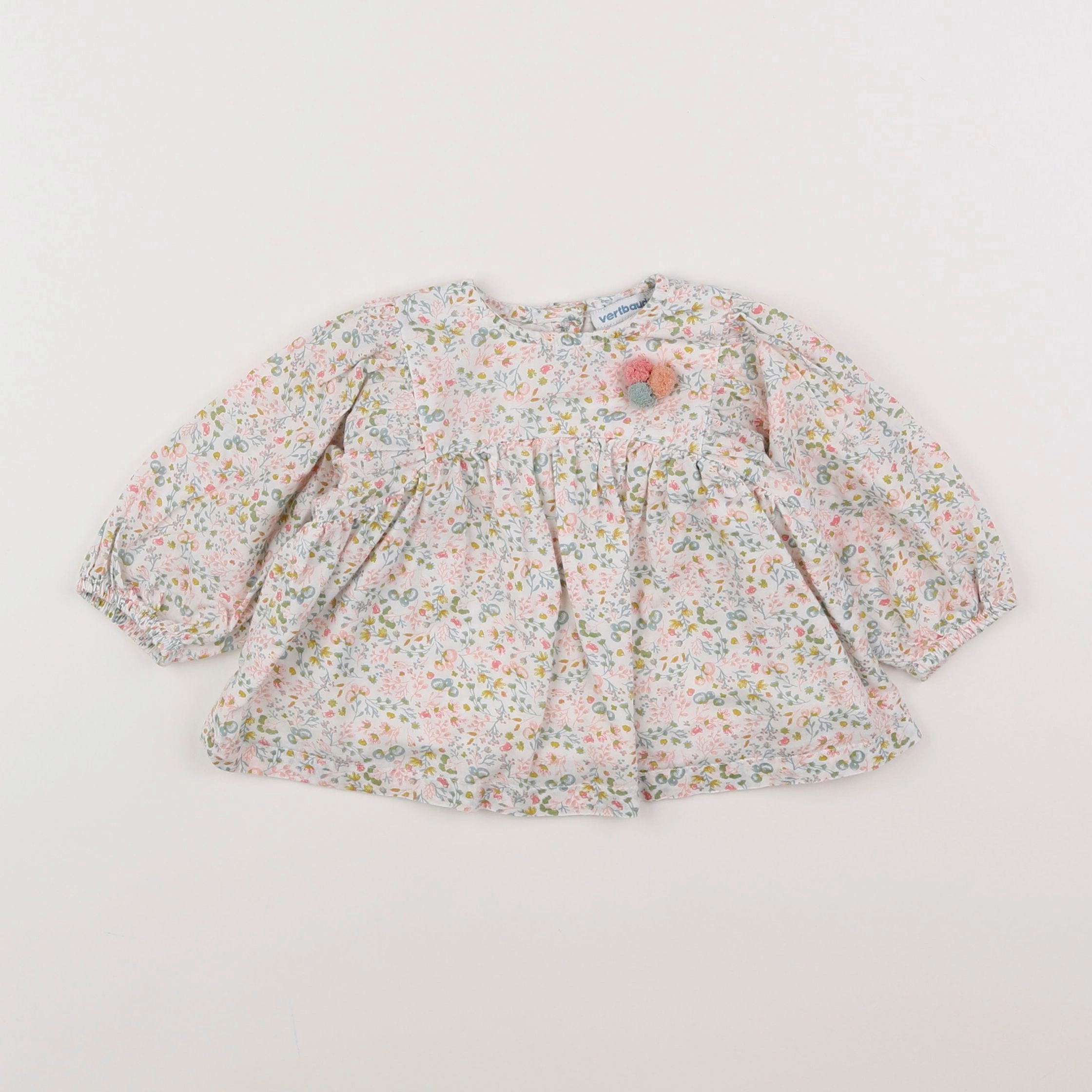 Vertbaudet - blouse multicolore - 6 mois