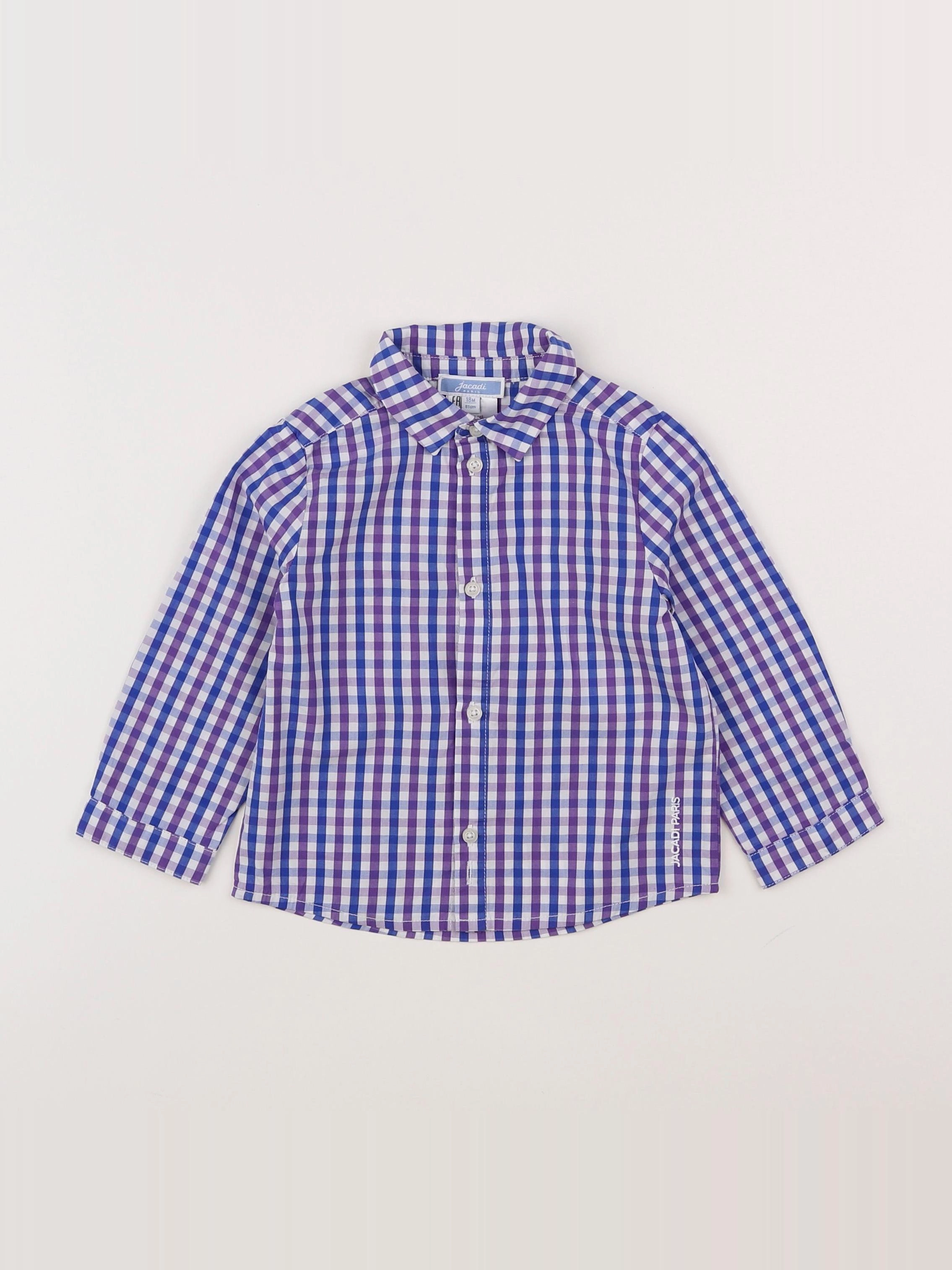 Jacadi - chemise bleu, blanc - 18 mois