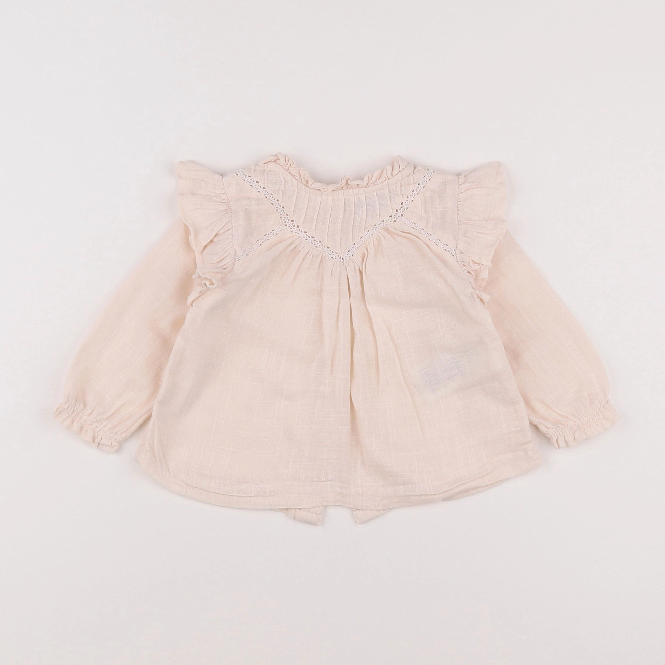 Vertbaudet - blouse beige - 6 mois