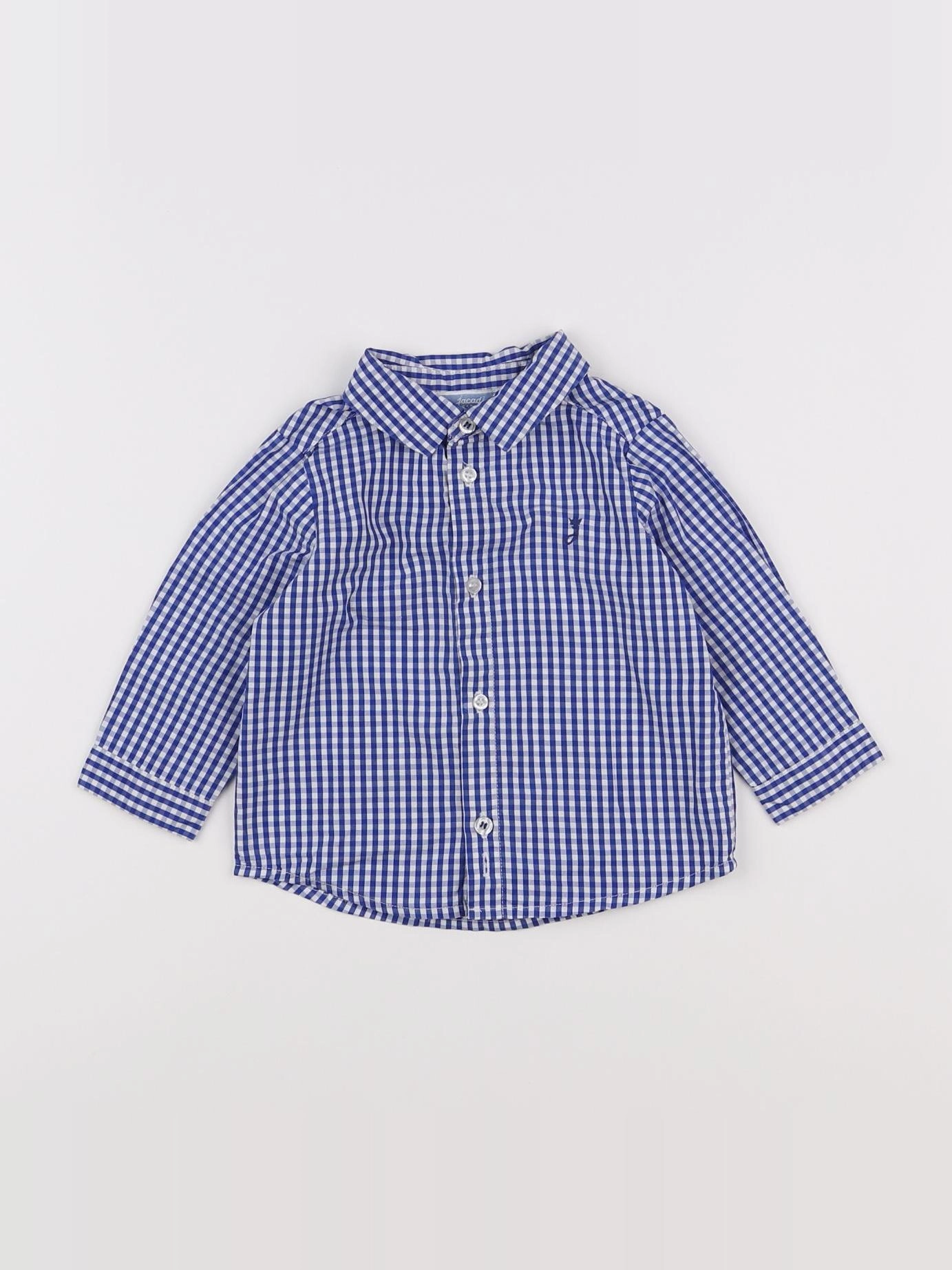 Jacadi - chemise bleu, blanc - 6 mois
