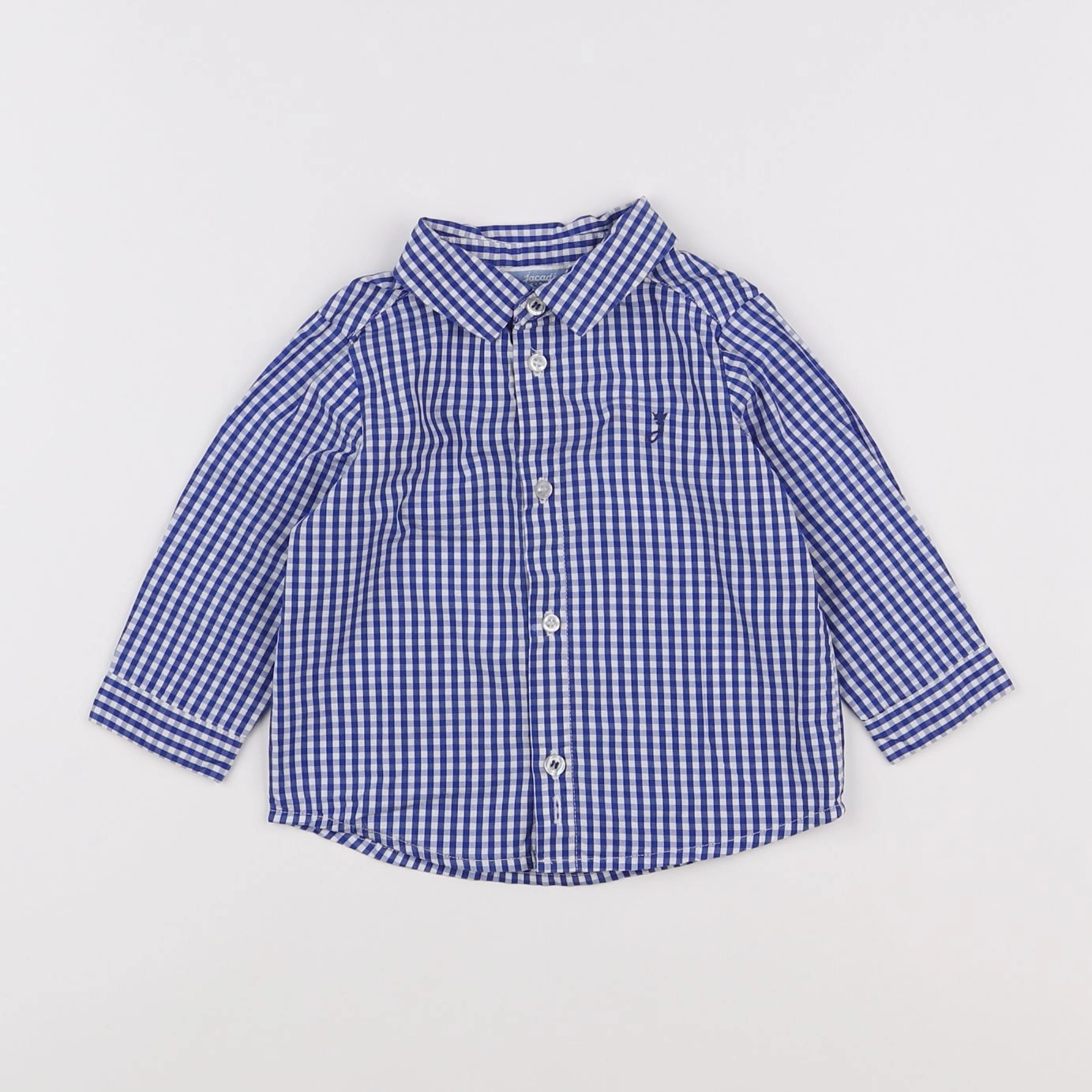Jacadi - chemise bleu, blanc - 6 mois