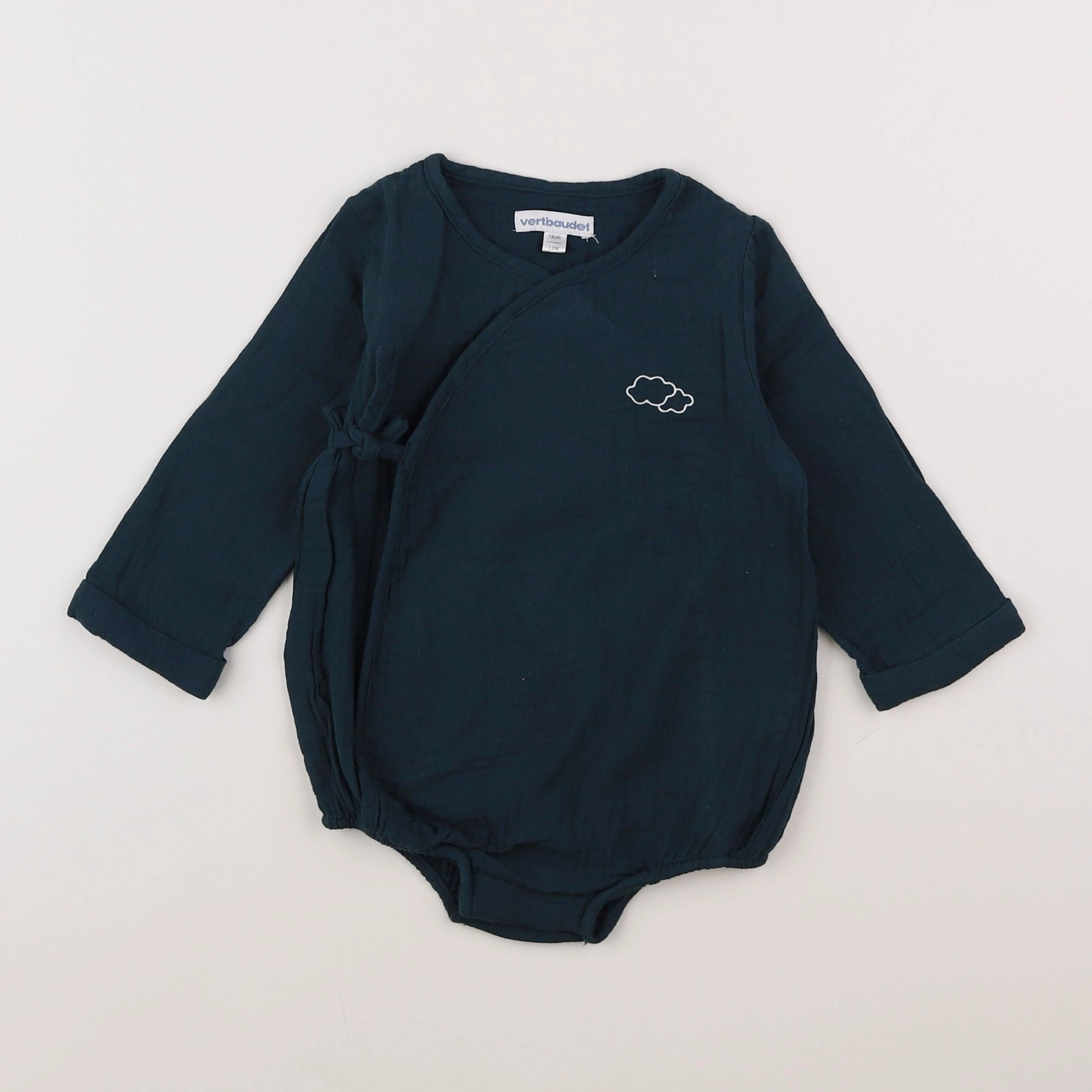Vertbaudet - combinaison bleu - 12 mois