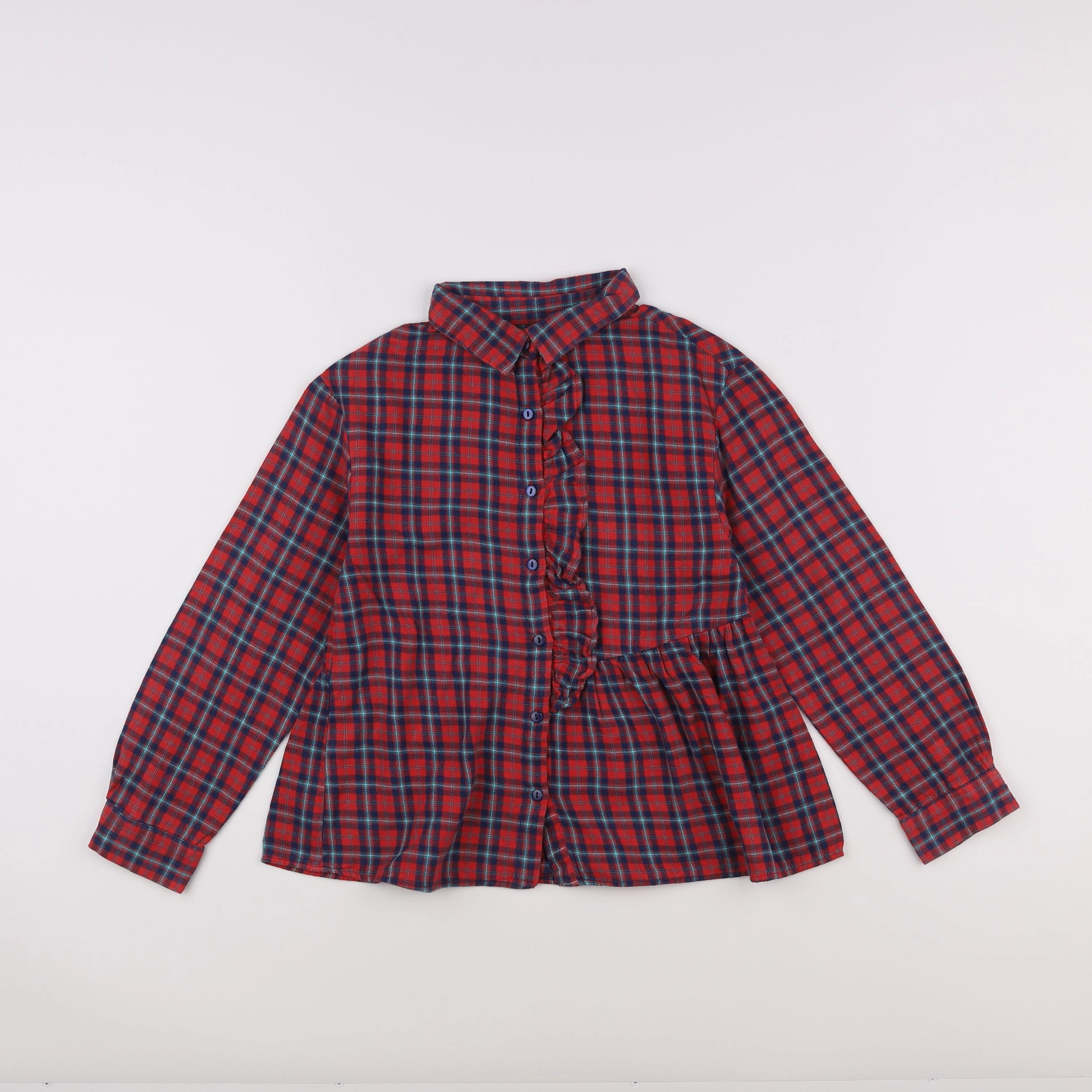 Zara - blouse bleu, rouge - 10 ans